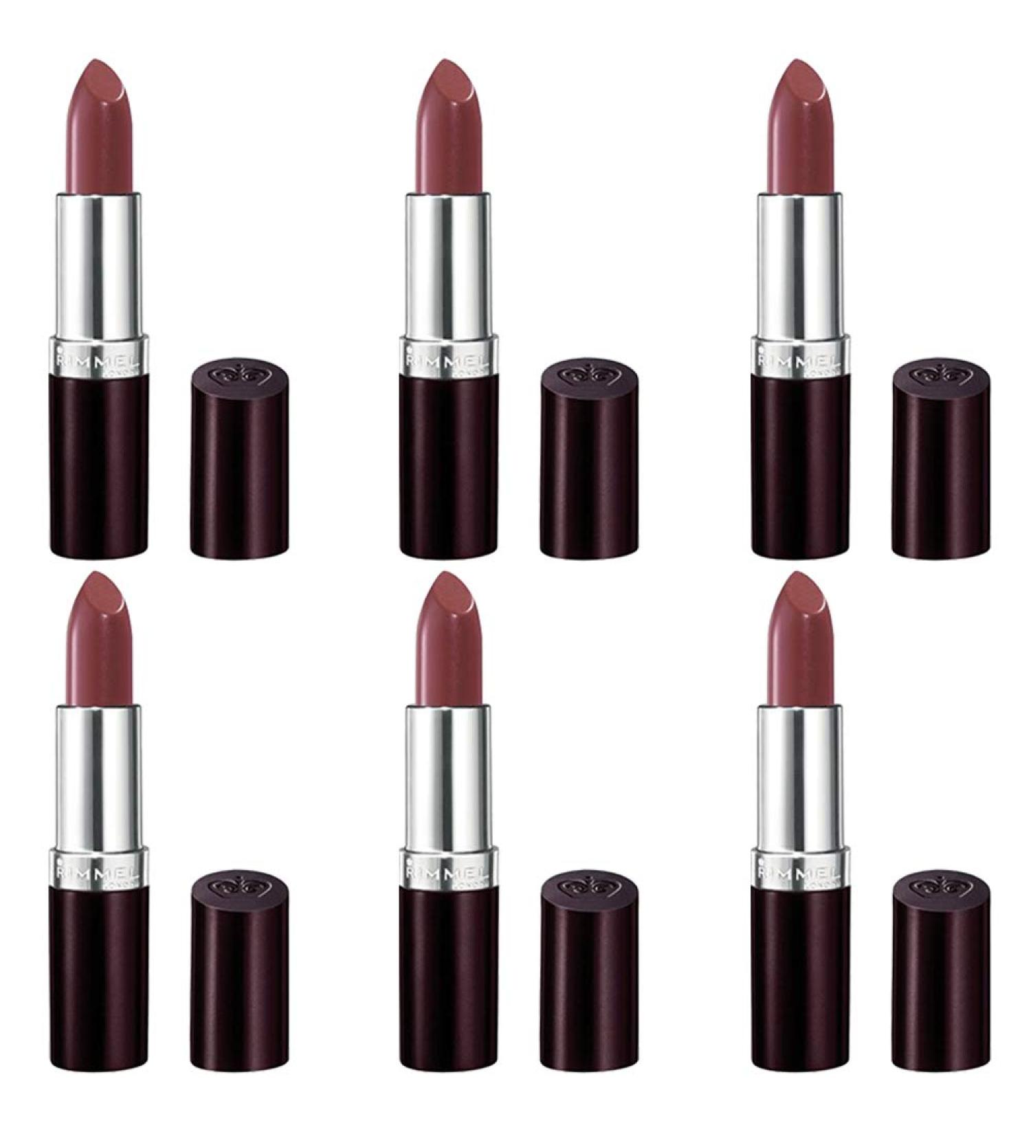 (6 Pack) RIMMEL LONDON Lasting Finish Intense Wear Lipstick in Coffee Shimmer - Long-Lasting Formula - Buy Online on GoSupps.com