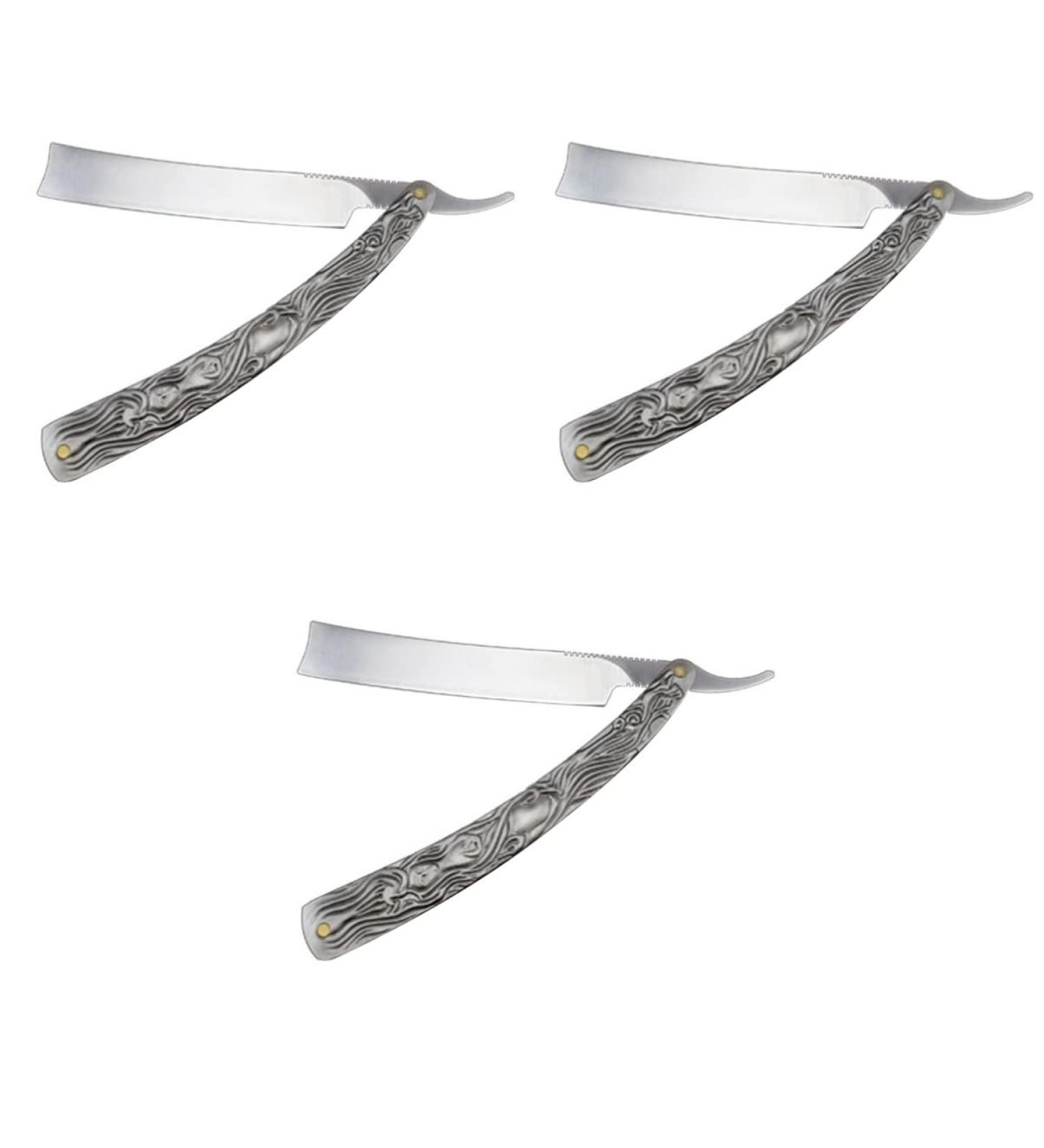 Beaupretty Stainless Steel Manual Safety Razor for Men - 3-Pack Beard Grooming Tool - Buy Online on GoSupps.com