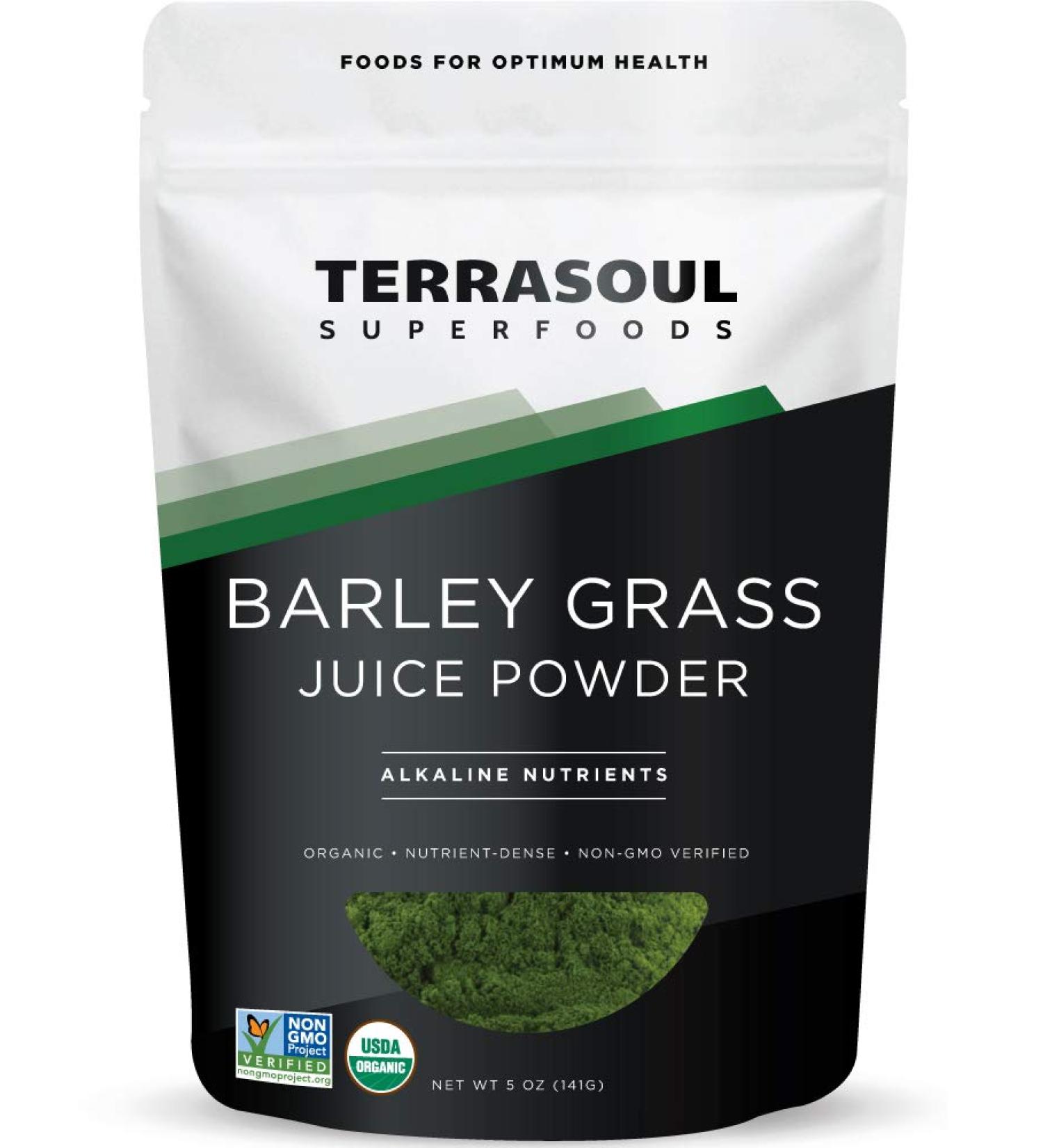 Terrasoul Superfoods Organic Barley Grass Juice Powder - 5 oz - Buy Online on GoSupps.com