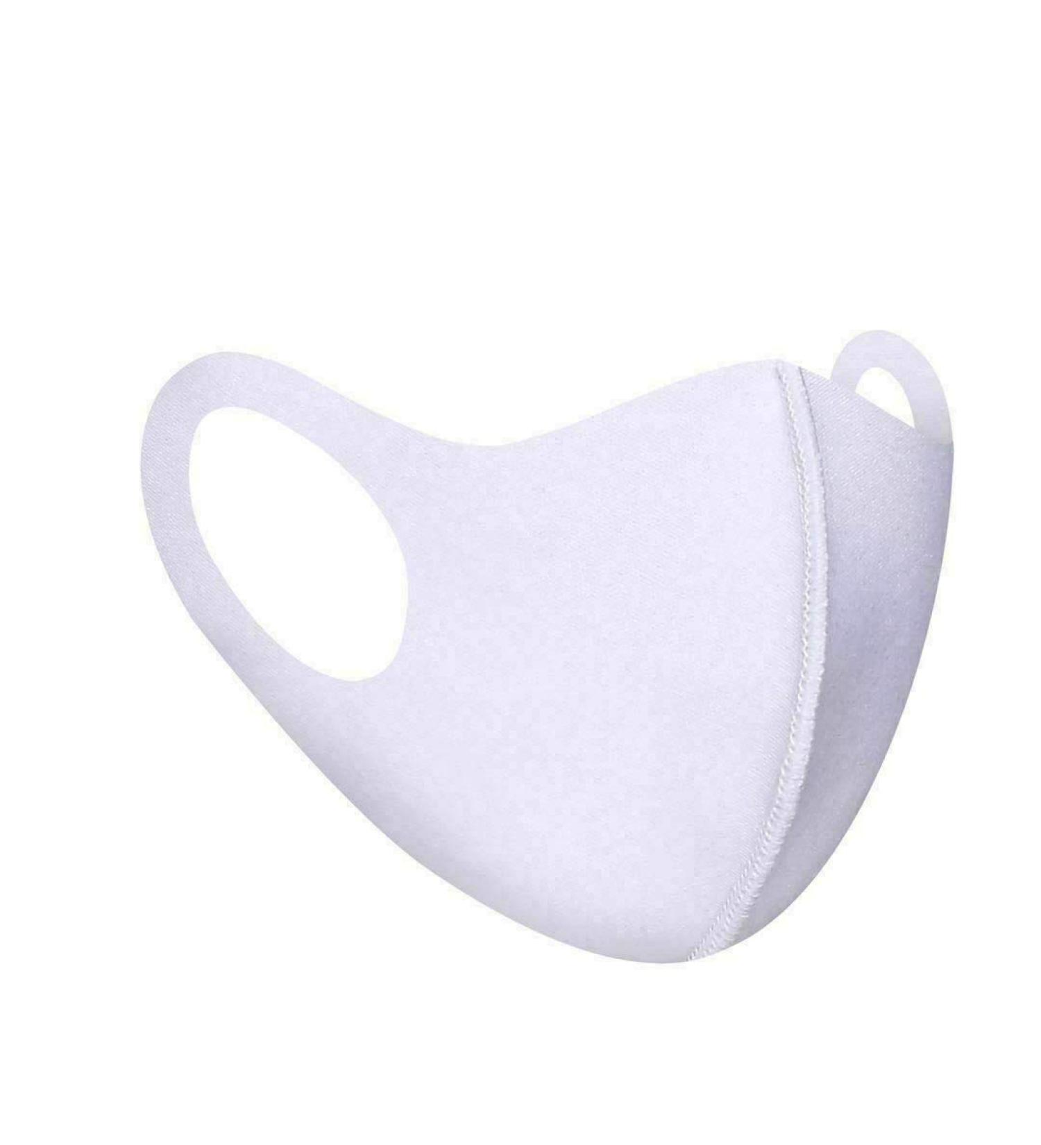 YNR Kids Boys Girls Face Mask Washable Breathable Reusable Mouth Protection Fun Printable White Mask (Adult)