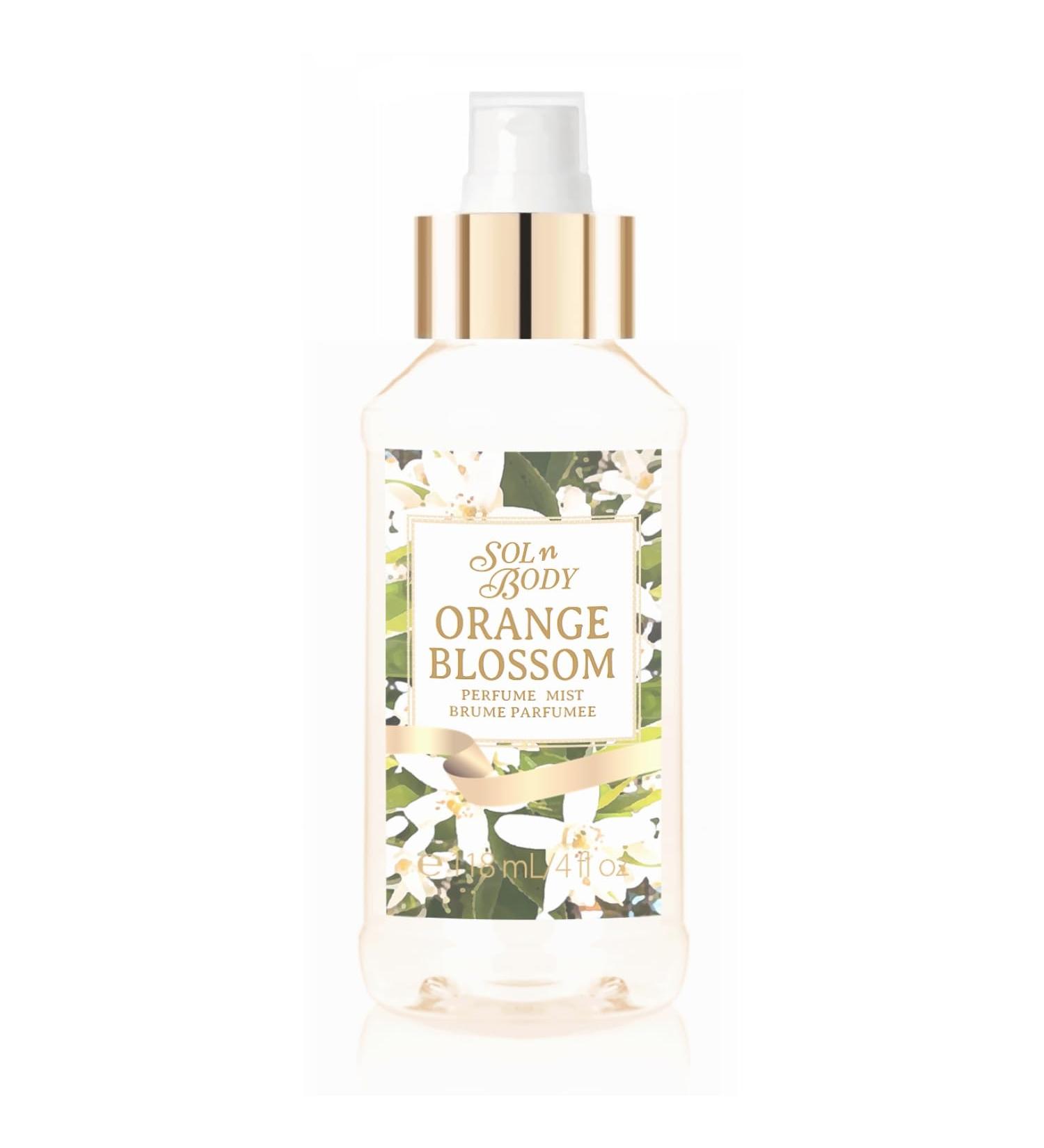 Orange Blossom Fine Fragrance Mist by Body Botanic 4 Fl Oz 118 mL - with Plant Extracts and the Dreamy Scent of Orange Blossoms in Full Bloom - Buy Online on GoSupps.com