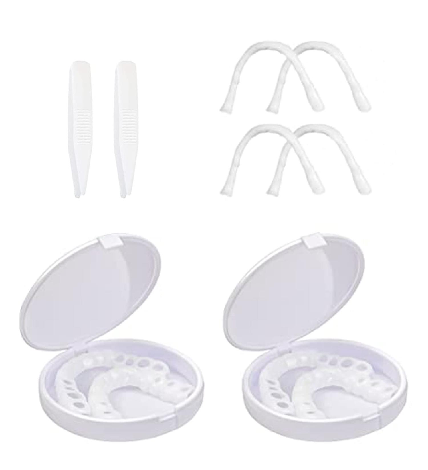 Buy Nitaiun Instant Veneers for Couples - Upper & Lower Snap-On Teeth for a Perfect Smile | Comfort Prostheses (4 Pieces) - Buy Online on GoSupps.com