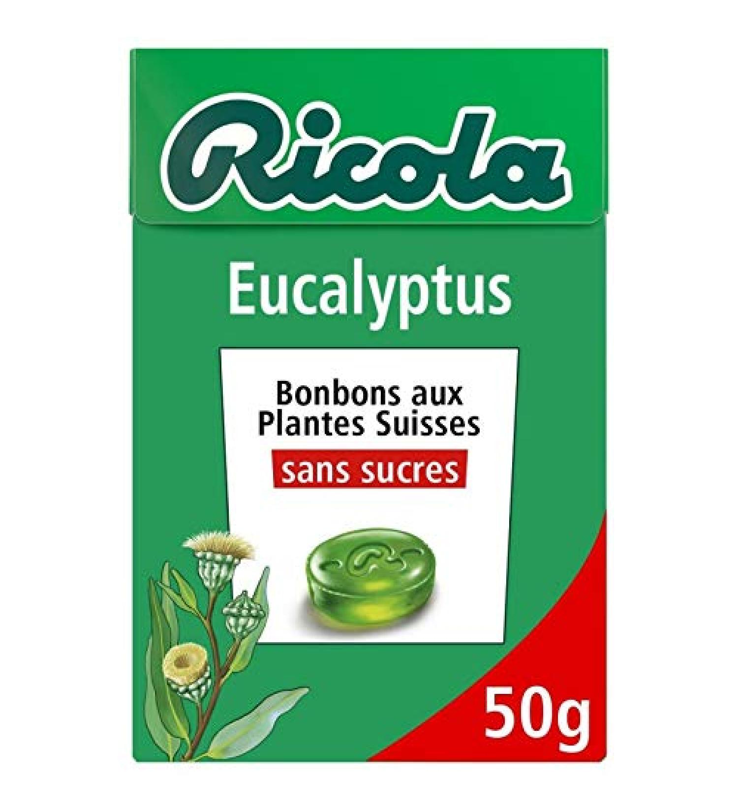 Ricola - Sugar-free Eucalyptus 50 g - Pack of 4 - Buy Online on GoSupps.com