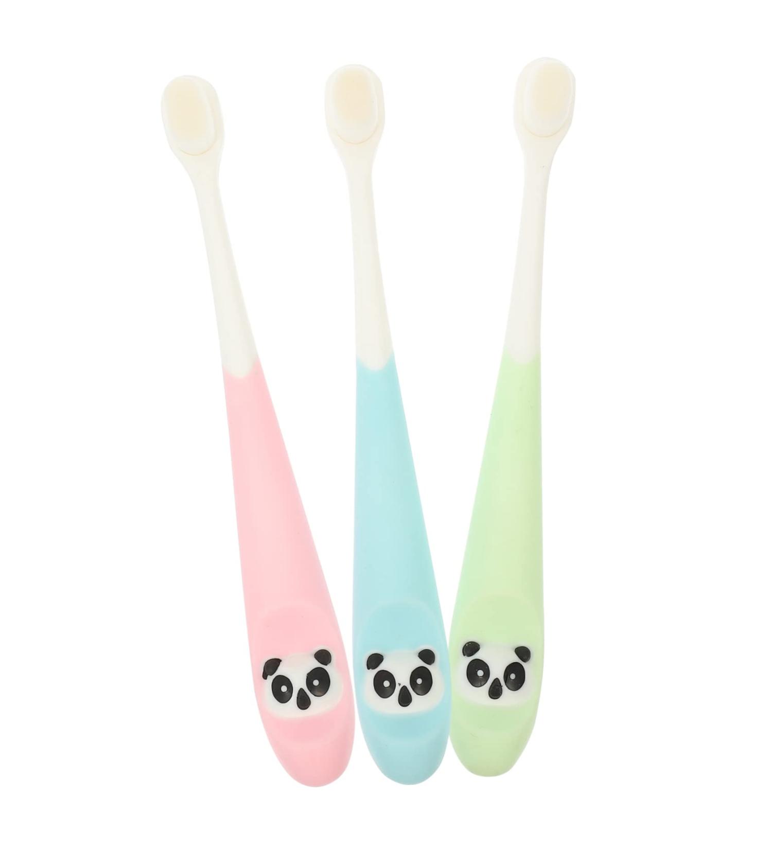 Seaesfoufu 3-Set Travel Toothbrush for Kids | Extra Soft Manual Toothbrushes for Toddlers & Children | Portable Cleaning Accessories - Buy Online on GoSupps.com