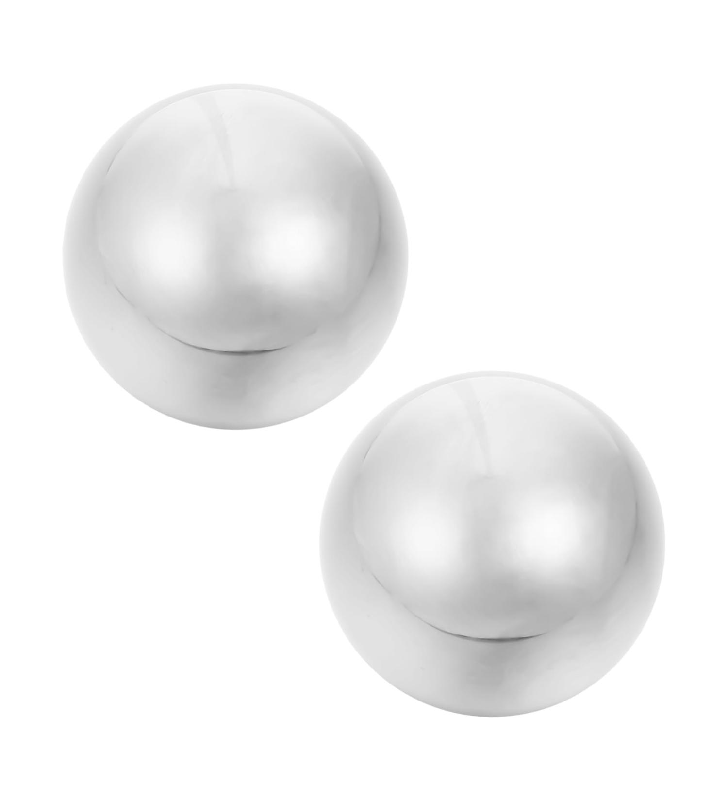 Lurrose Stainless Steel Stress Balls | 2-Piece Hand Massage Devices | Fitness & Health Balls for Relaxation & Exercise - Buy Online on GoSupps.com