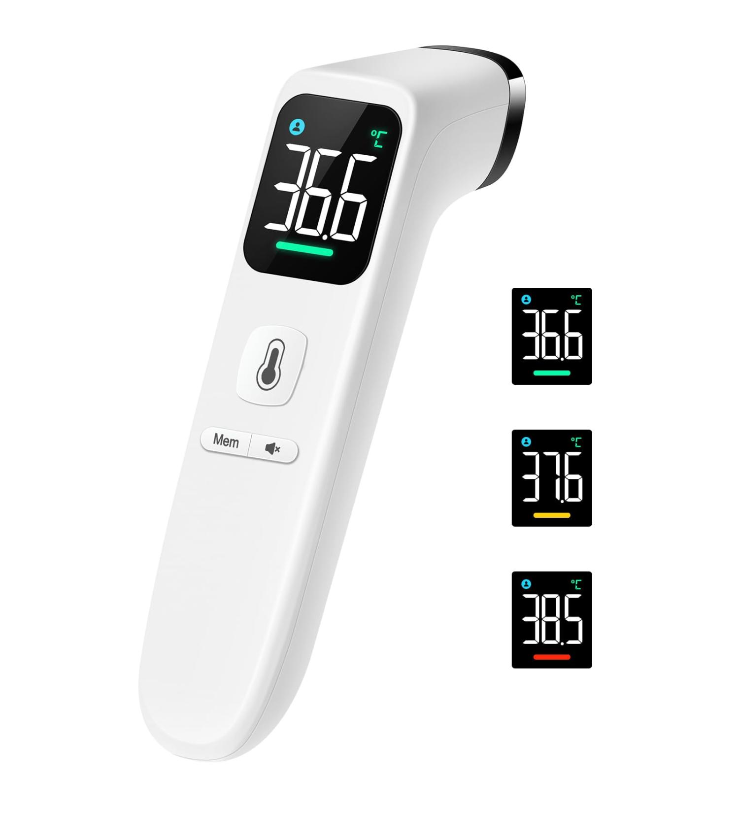 Buy Contactless Infrared Thermometer for Babies Children & Adults | High Accuracy Fever Alarm & LED Display - Buy Online on GoSupps.com