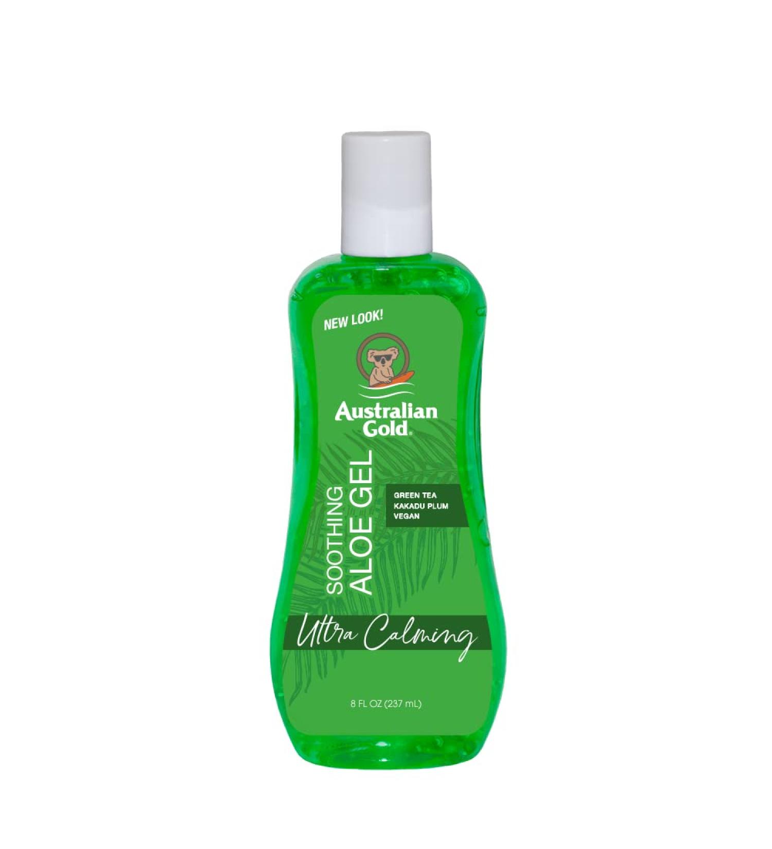 Australian Gold Soothing Aloe Vera After Sun Gel | Relieves Sunburn Pain | Hot & Itchy Skin Relief | 8 Fl Oz - Buy Online on GoSupps.com
