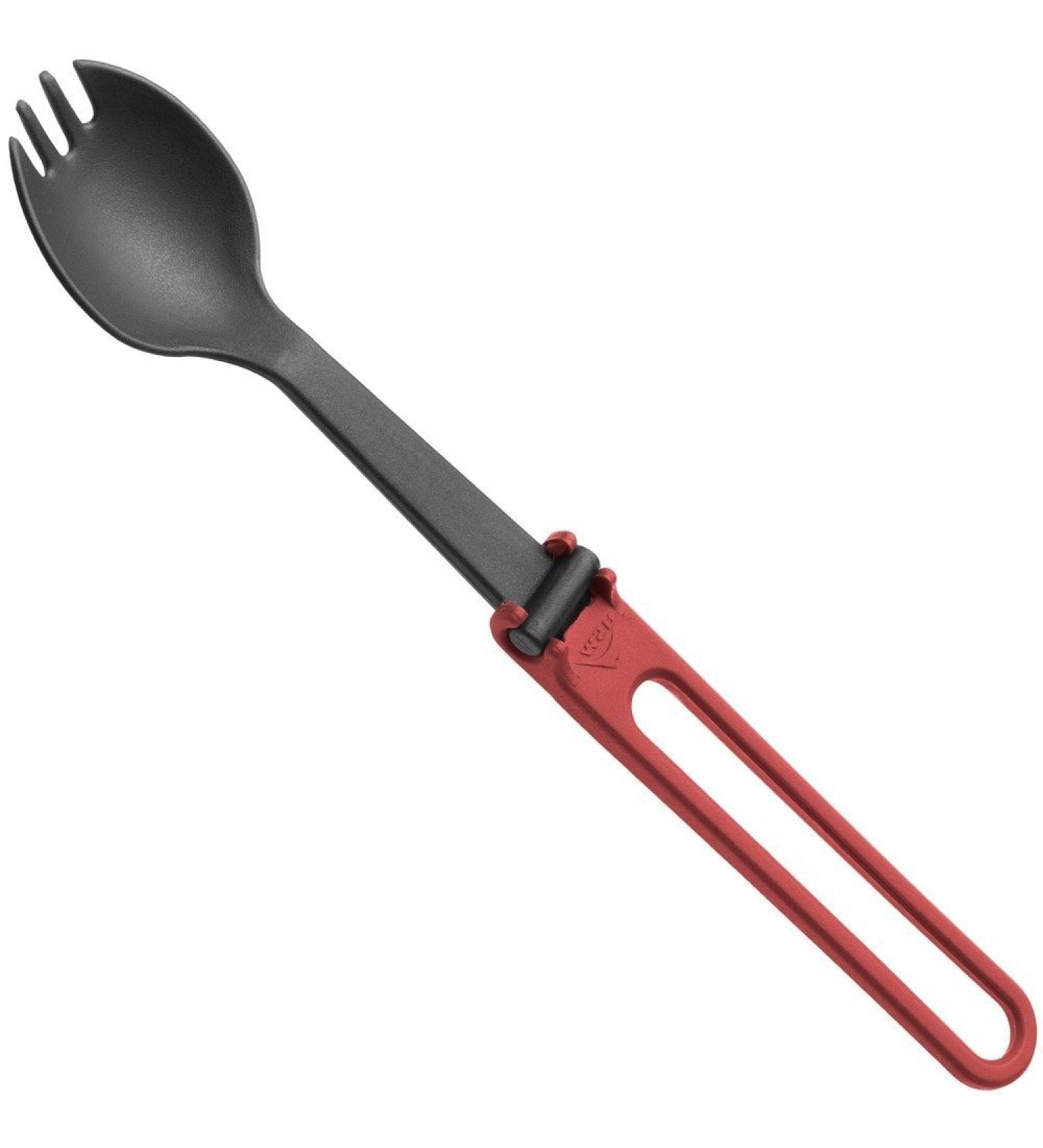 MSR Folding Camping Spork - Red | Lightweight & Compact Utensil for Outdoor Adventures - Buy Online on GoSupps.com