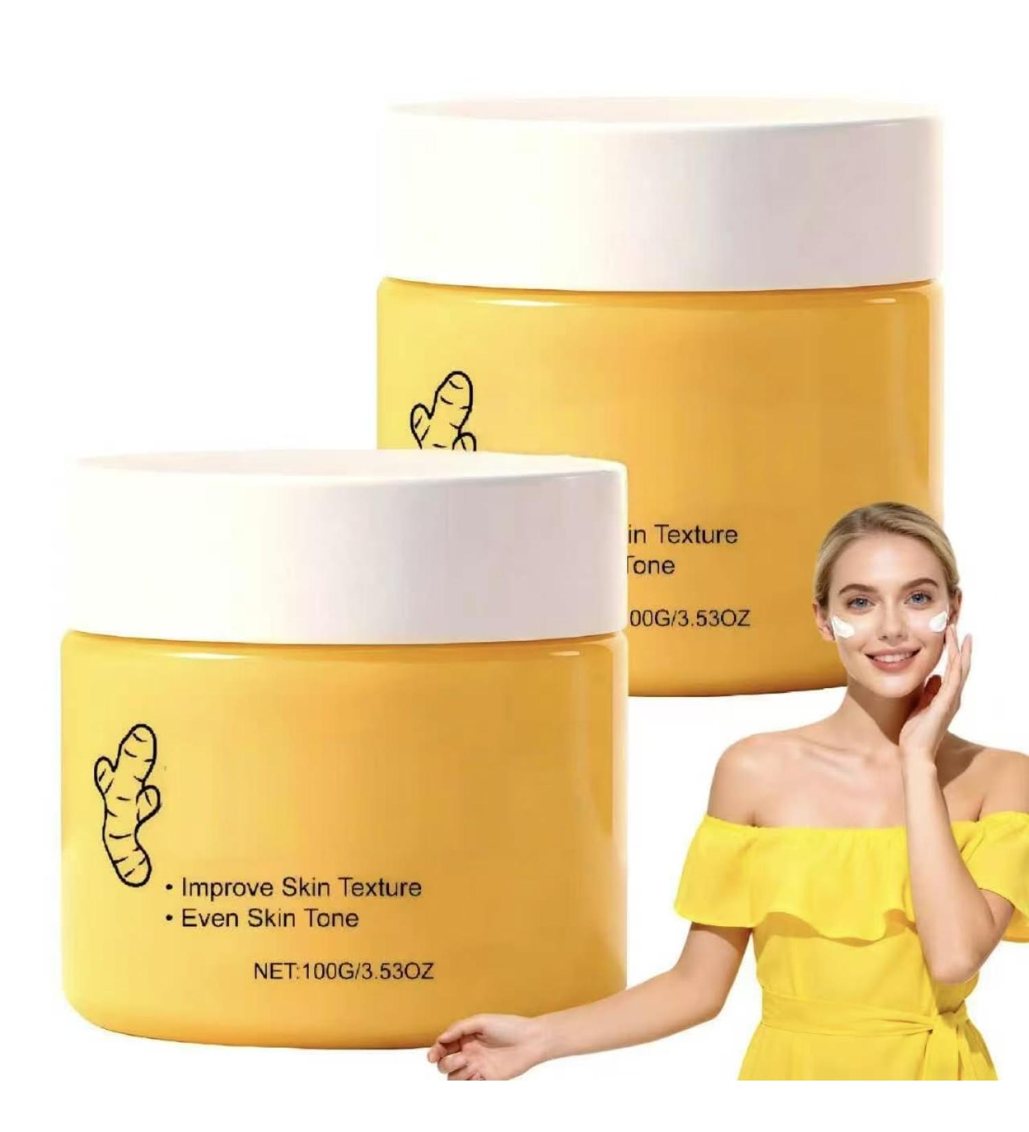 Turmeric Body Cream Moisturizer Moisturizing Body Cream Light & Nonsticky For Skin & Smooth Texture2pcs - Buy Online on GoSupps.com