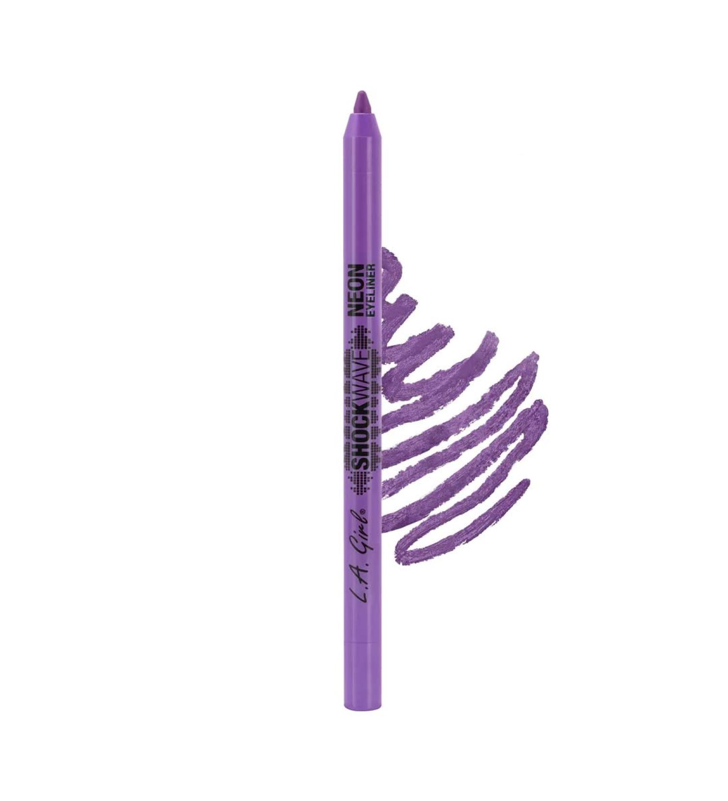 LA Girl Shockwave Neon Vivid Purple Eyeliner 20g - Bold Long-lasting Color for Stunning Eyes | International Shipping Available - Buy Online on GoSupps.com