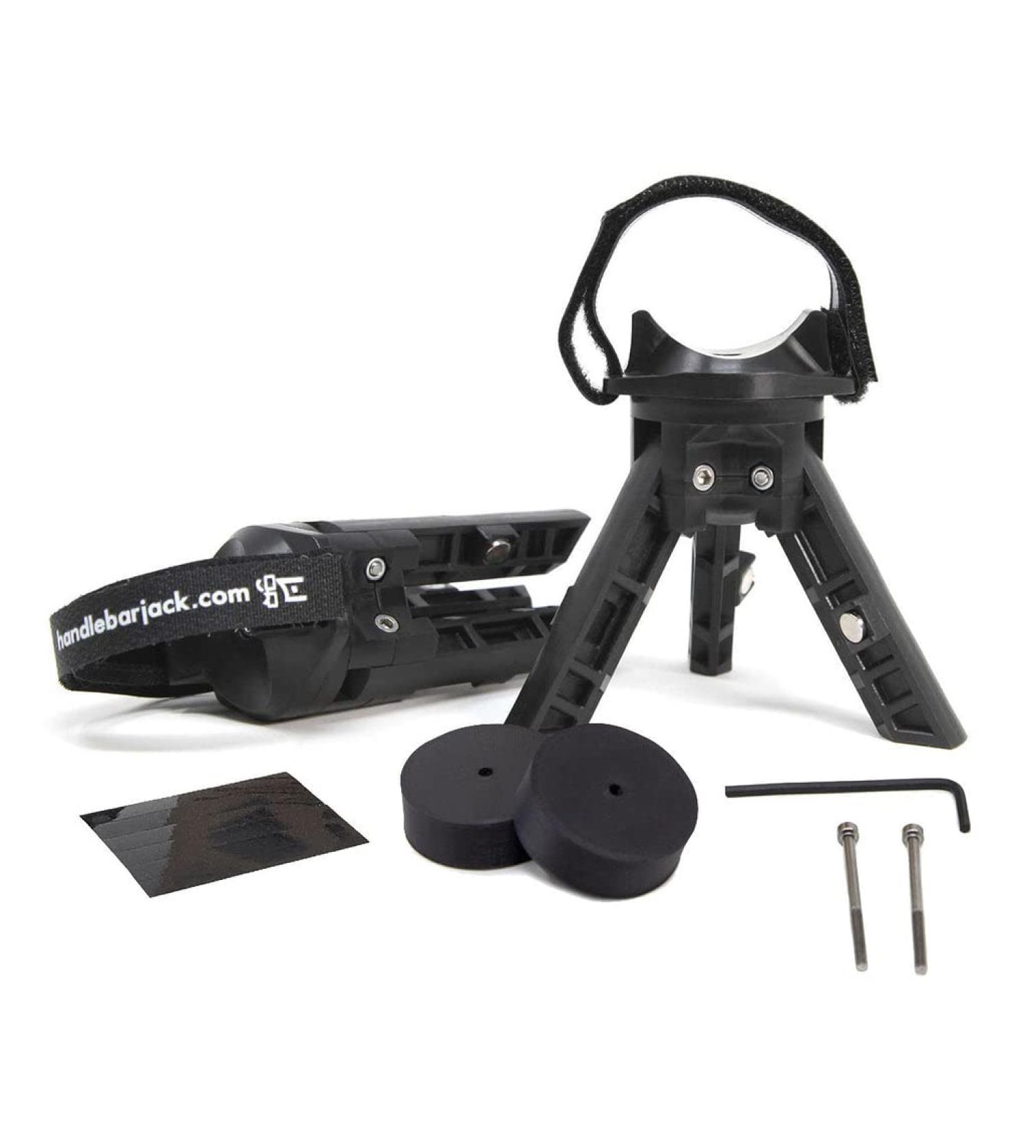 Handlebar Jack Portable Repair Stand V2 for eBikes - Complete Bundle with Extender Kit, Reflective Stickers - Set of 2 Jacks - Buy Online on GoSupps.com