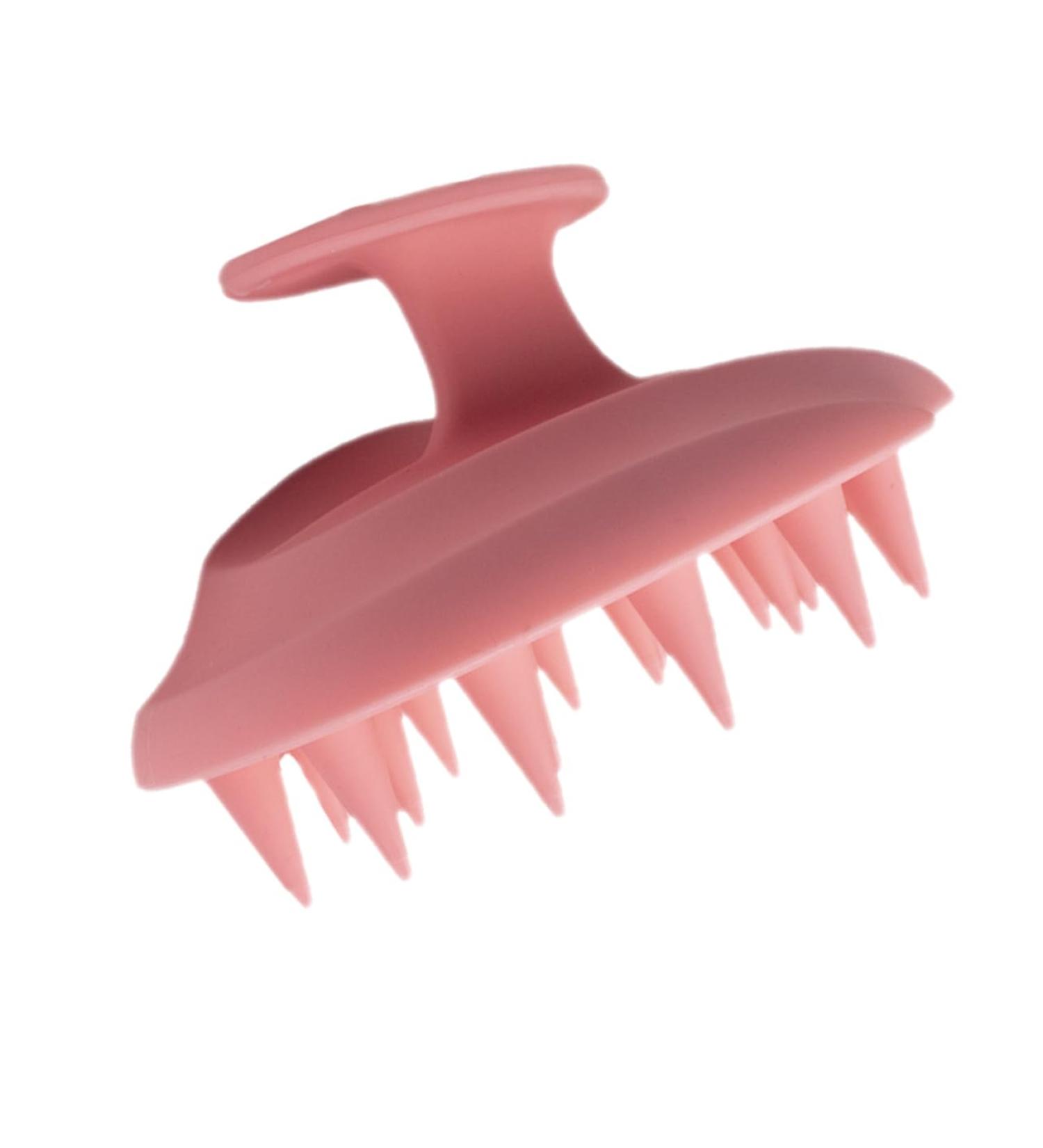 Orfofe Silicone Massage & Shampoo Brush - Pet Brush & Scalp Care Comb for Small Hair - Pink Pebble Gel - Buy Online on GoSupps.com