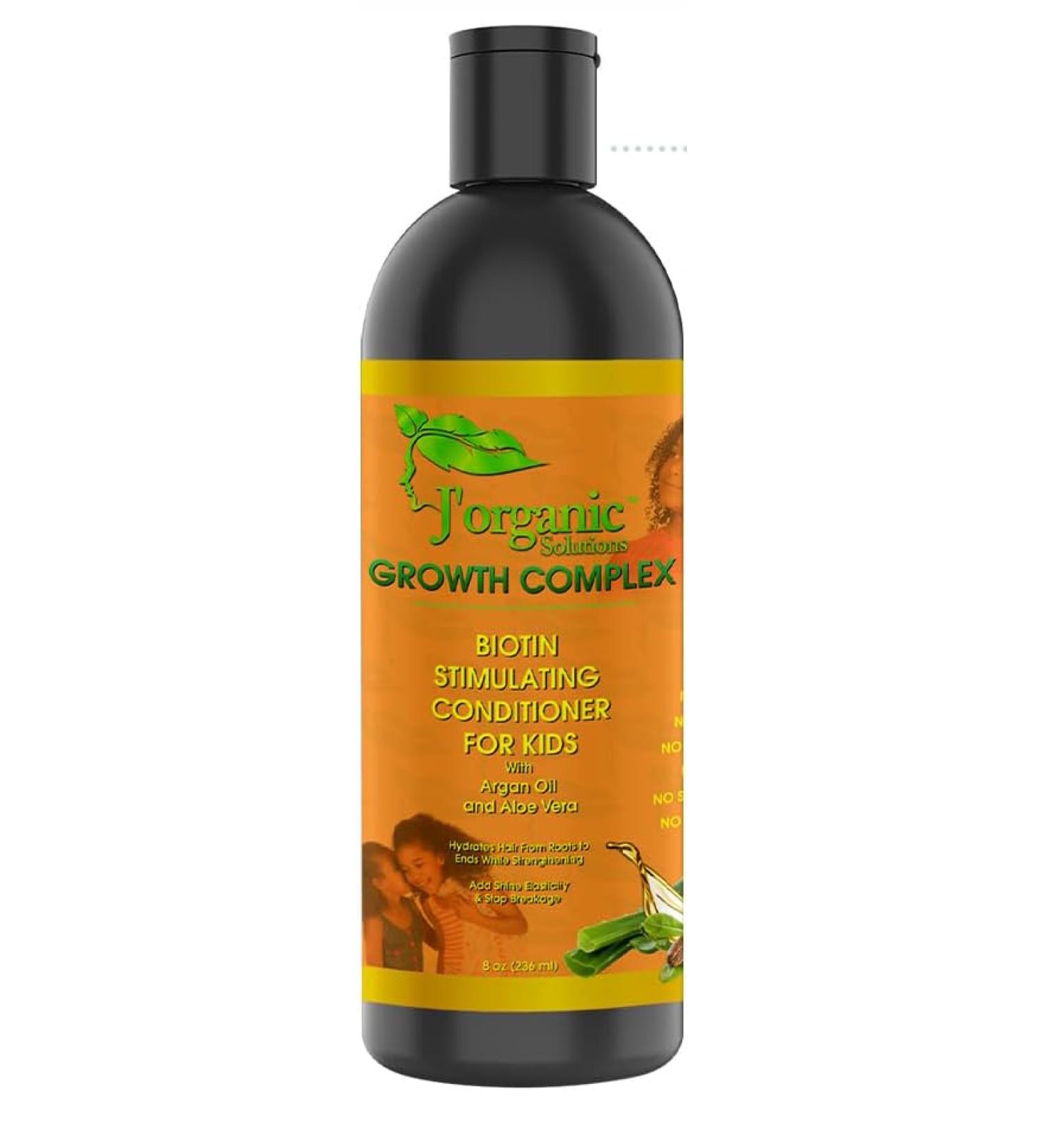 J Organic Solutions Kids Biotin Growth Stimulating Conditioner | 8oz with Argan Oil & Aloe Vera - International Shipping Available - Buy Online on GoSupps.com