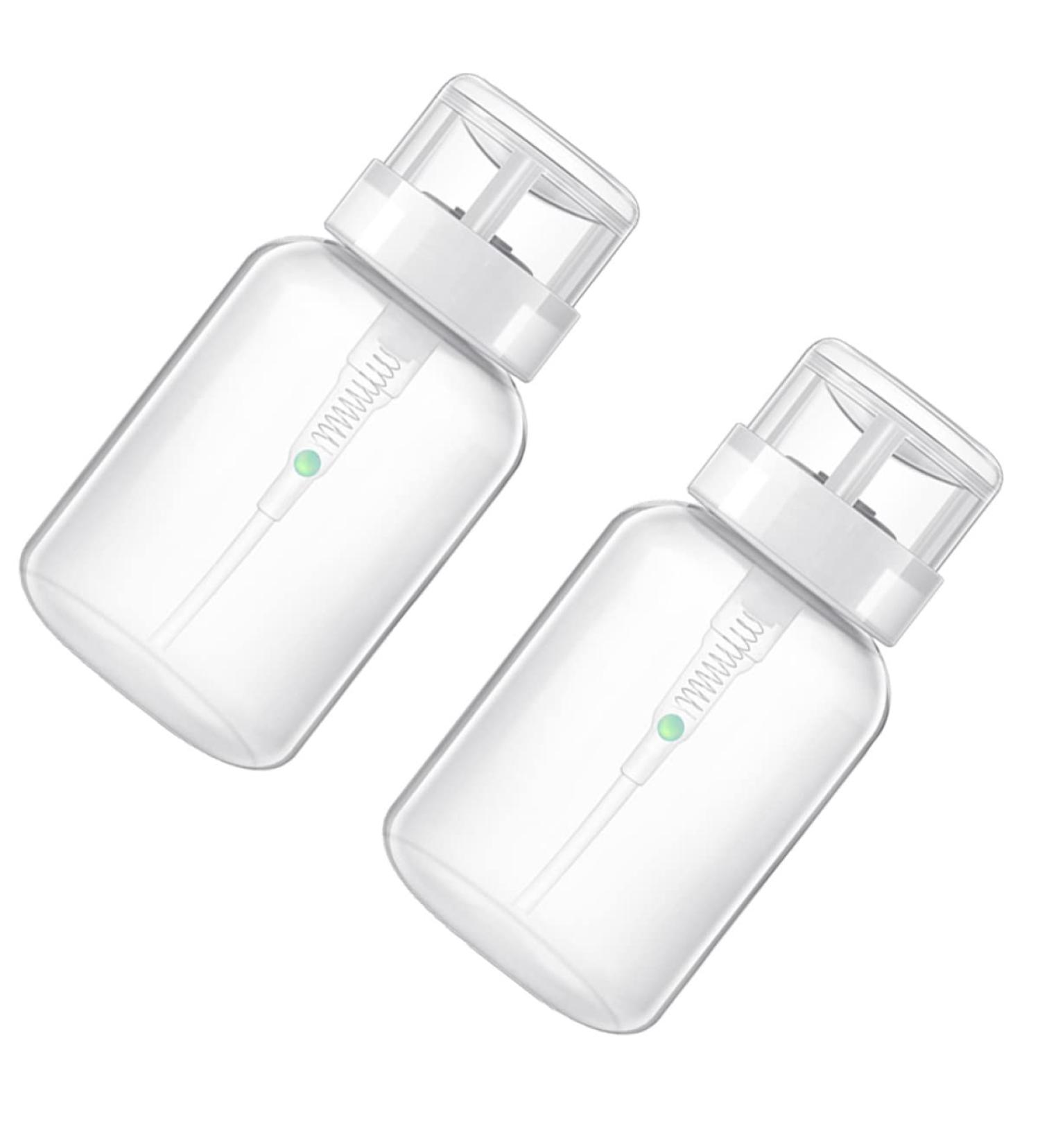  IWOWHERO Set of 2 x 200ml Plastic Pump Bottles for Nail Polish Remover - Buy Online on GoSupps.com