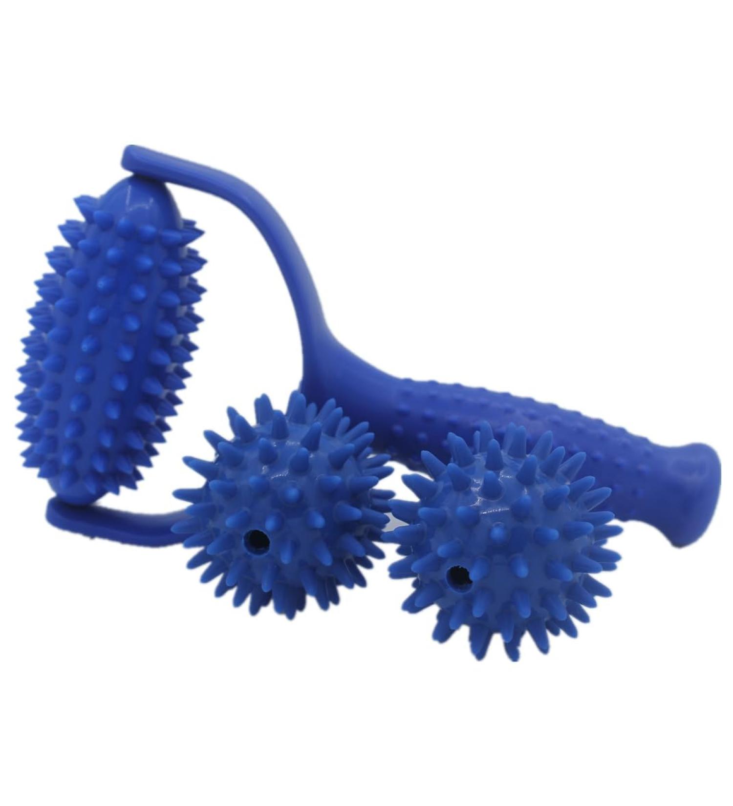 Massage Ball Set - Hedgehog Massage Balls & Roller for Back Legs Feet Hands | Fascia Release & Relaxation - Buy Online on GoSupps.com