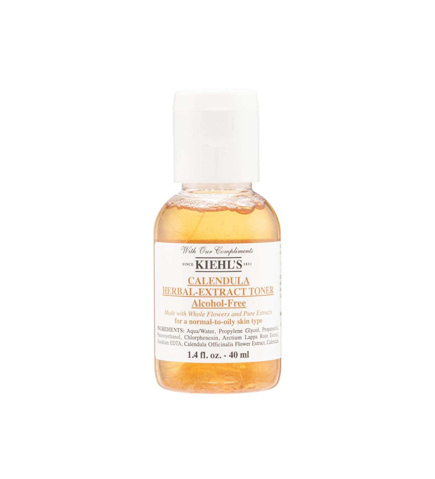 Kiehls Calendula Herbal Extract Alcohol-Free Toner 40ml - For Normal to Oily Skin - Buy Online on GoSupps.com
