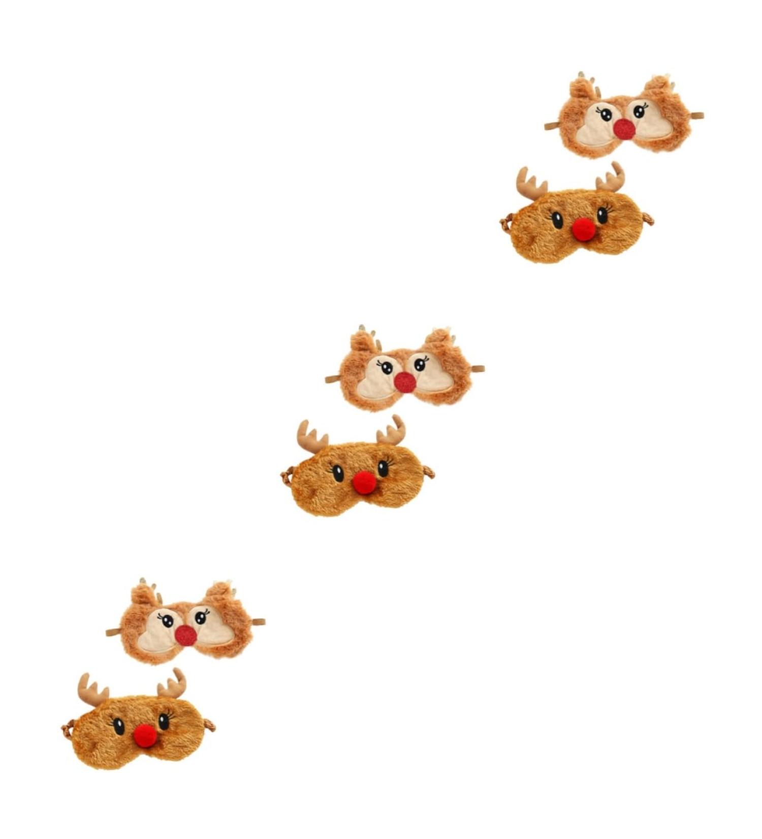 Shop NOLITOY 6 Pcs Elastic Furry Sleep Masks - Cute Animal Eye Masks for Kids | Perfect Xmas Travel Blinders & Cosplay Gifts - Buy Online on GoSupps.com