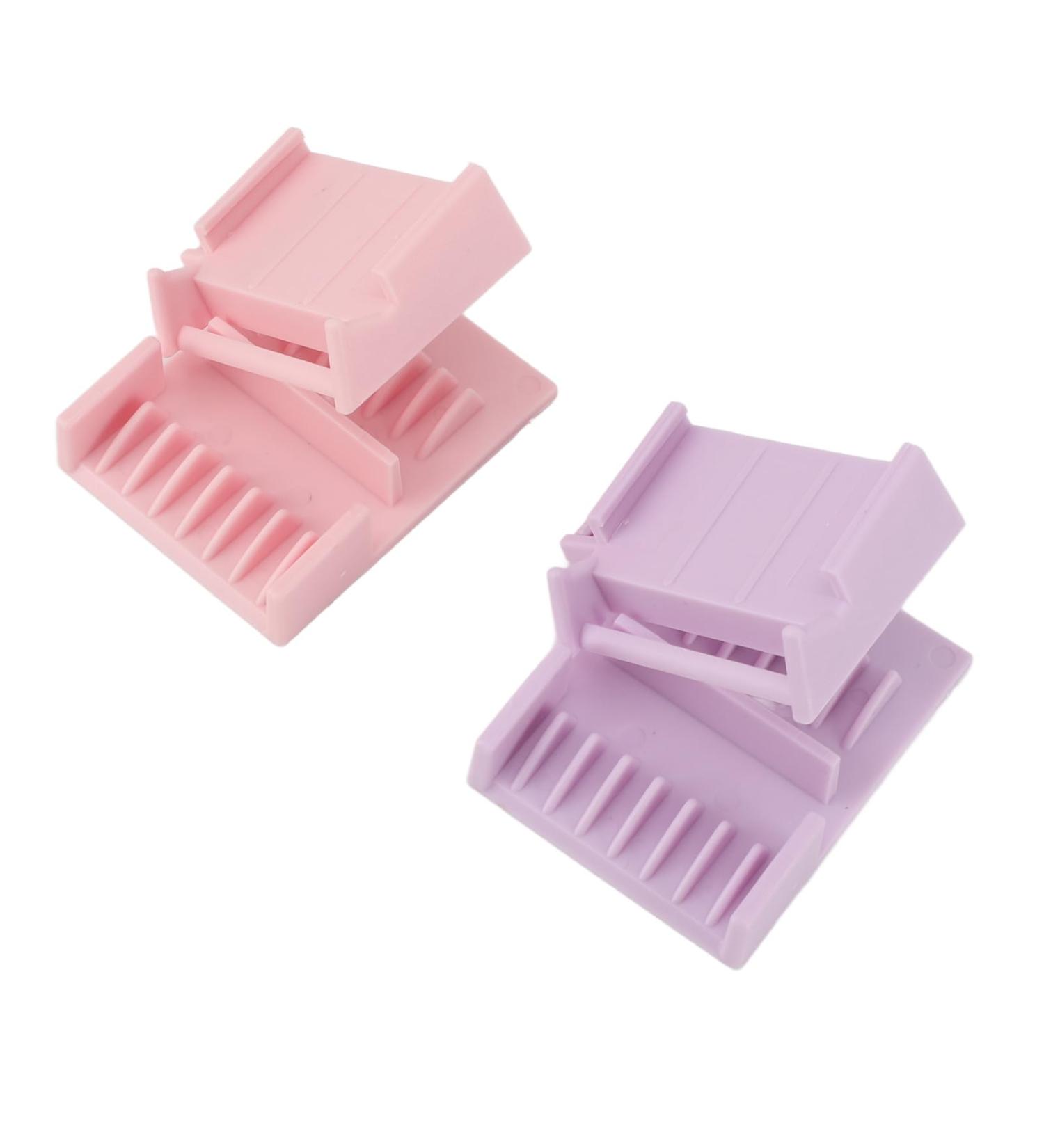 Professional Hair Clipper Guards 2pcd Guide Trimmer Head Professional Hair Cutter Guide Grooming Comb Kit Color Coded Clipper Combs for Beauty Salon Purple Pink - Buy Online on GoSupps.com