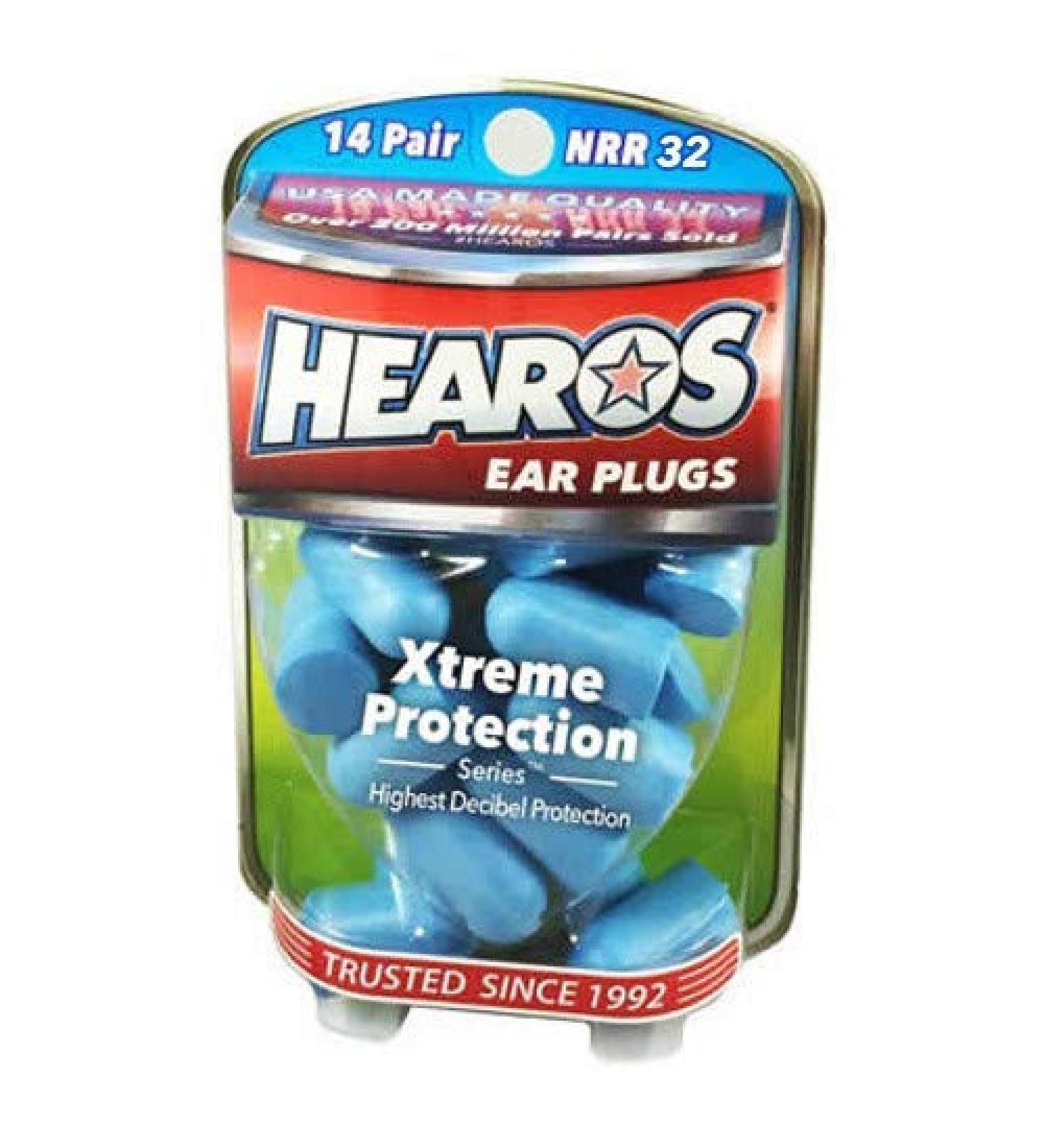Hearos Xtreme Protection Series Ear Plugs 14 Pairs (Pack of 5)