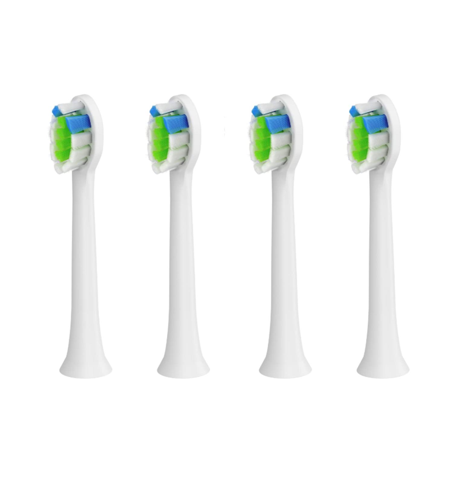 Replacement Toothbrush Heads 4 Brush Heads Compatible with H6 Plus Dupont Bristle White