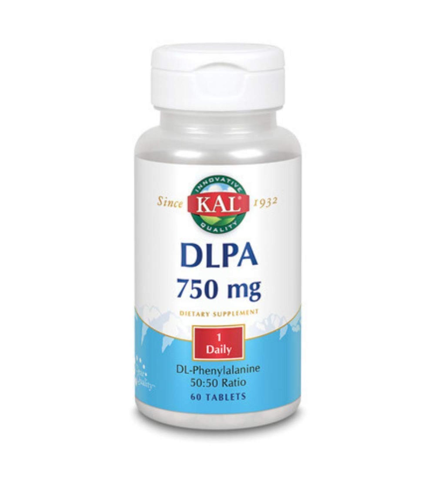 KAL DLPA Tablets 750 mg 60 Count 750 Mg 60 Count (Pack of 1)