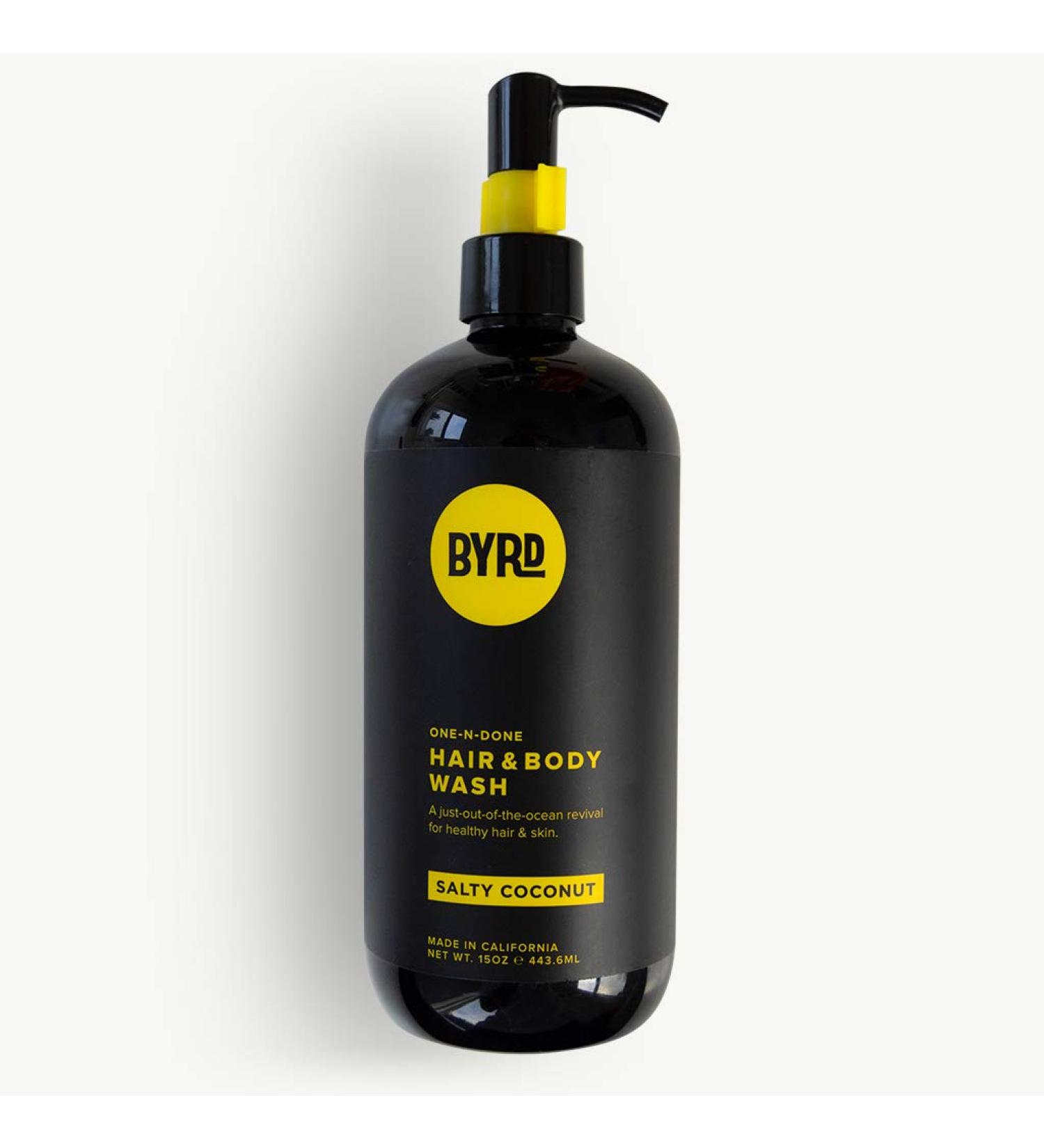 BYRD 3-in-1 Hair & Body Wash | Sea Kelp, Green Tea & Aloe Vera | Salty Coconut Scent | Sulfate, Paraben, Phthalate-free | 16 Fl Oz - Buy Online on GoSupps.com
