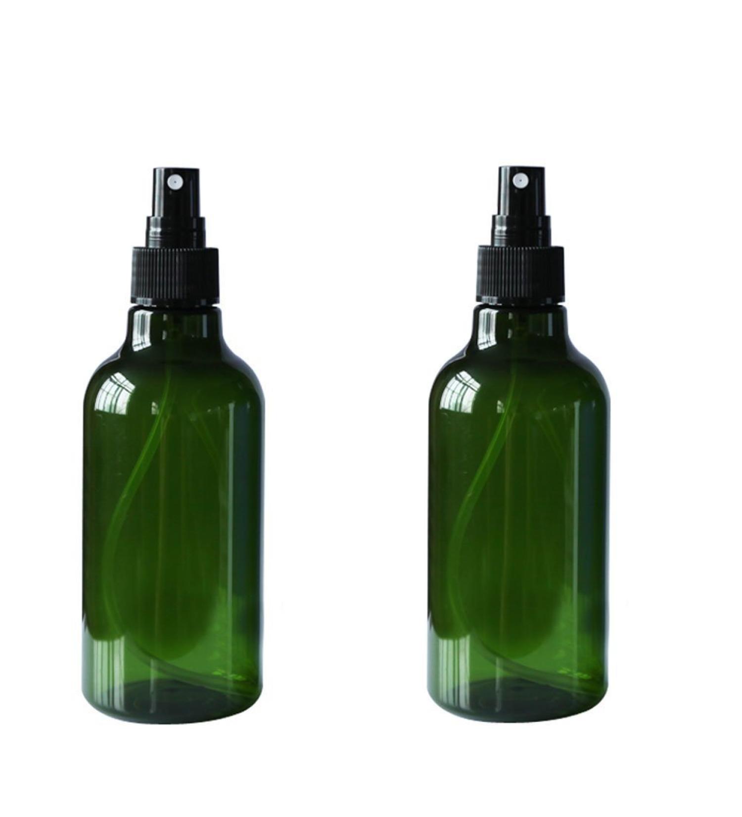 2 Pieces 250ml 9oz Refillable Empty Plastic Spray Perfume Bottle Jars Containers with Cap Makeup Cosmetic Atomizer Bottle Leak Proof Portable Travel Accessories (Green) - Buy Online on GoSupps.com