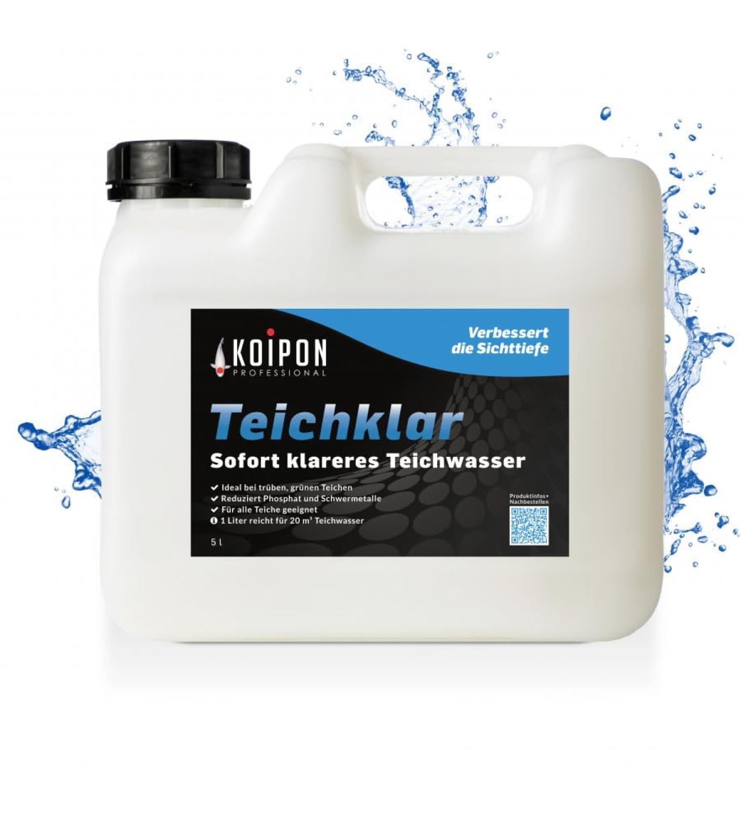 Koipon Pond Clear 5L - Clear Pond Water Solution | Reduces Algae & Heavy Metals | International Shipping - Buy Online on GoSupps.com