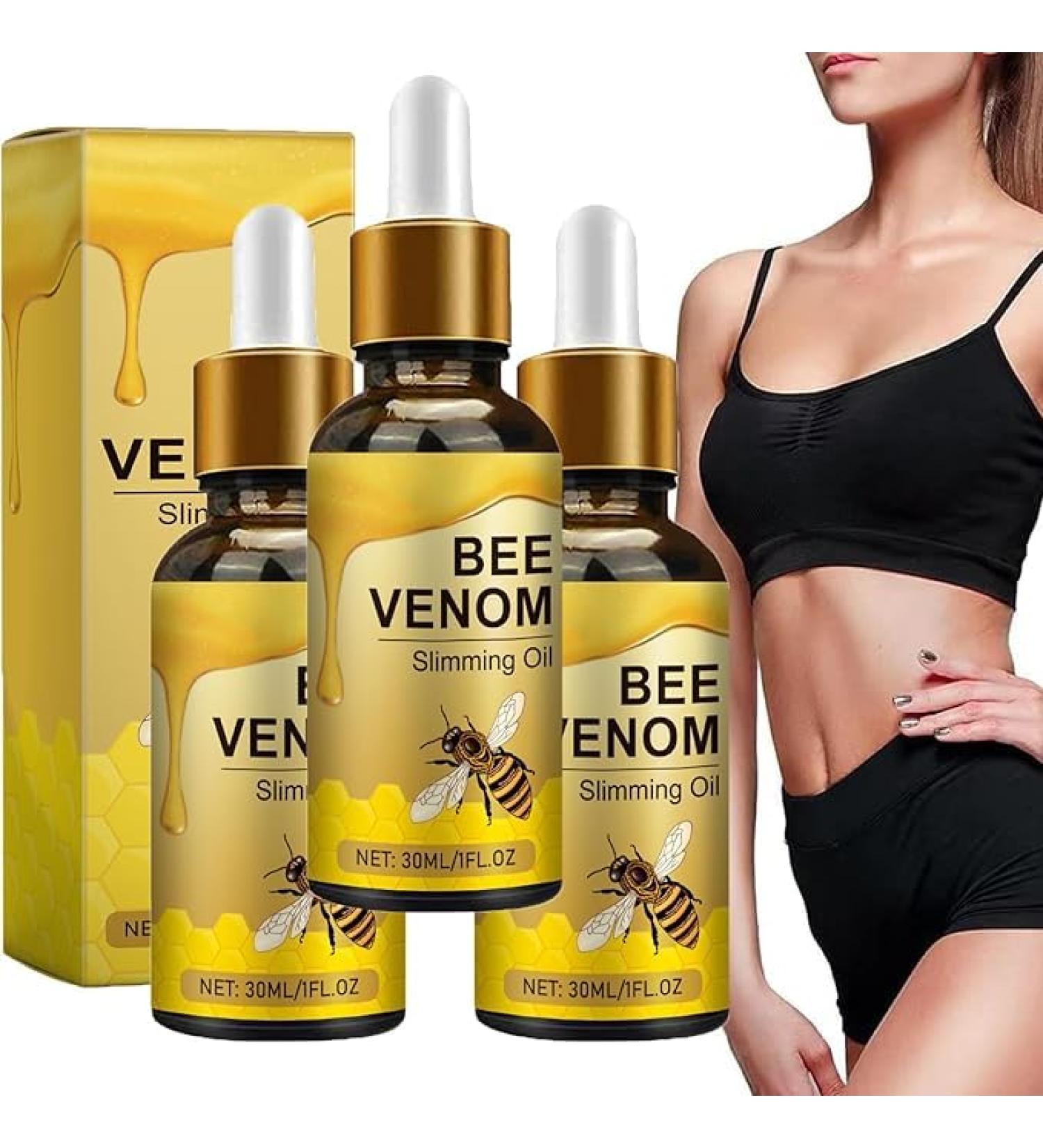 (100% Effective) 3PCS Bee Venom S_limming Oil 2024 New Advanced Bee Venom Serum for All Skin Types 30ml/1Fl.Oz - Buy Online on GoSupps.com
