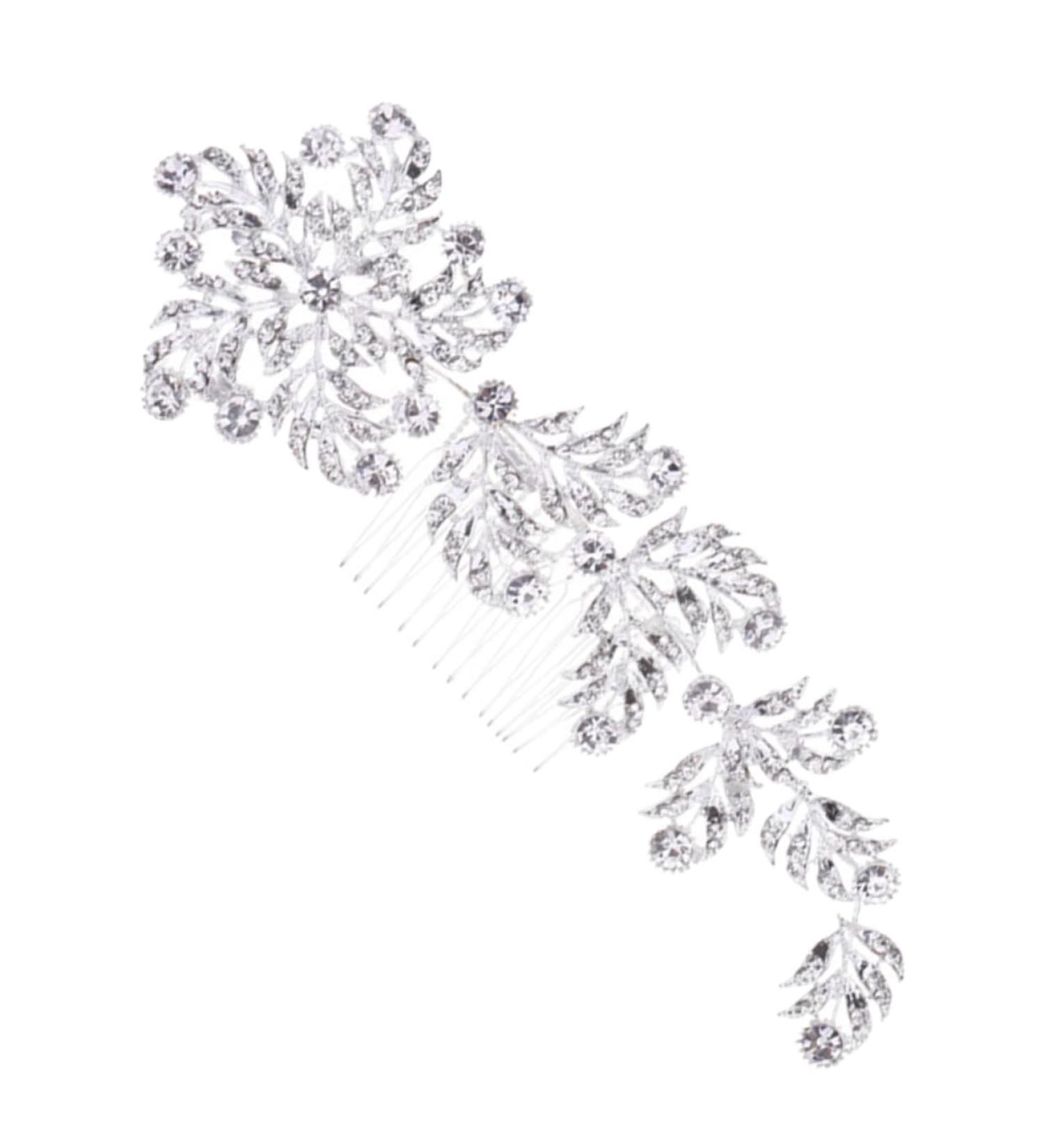 FRCOLOR Bridal Rhinestone Insert Comb headwear wedding hair wedding hair Sparkly hair Fashionable hair rhinestone for hair headpiece hair side hair Bridal Hair Accessories - Buy Online on GoSupps.com