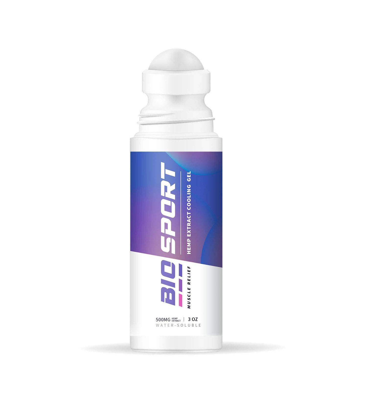 Muscle Relief Hemp Extract Cooling Gel 500mg 3 Fl. Oz White