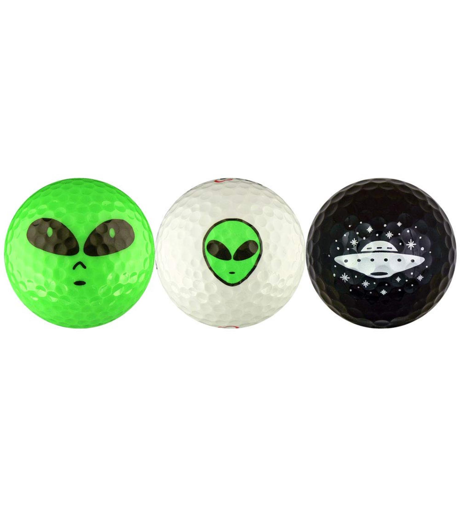 EnjoyLife Inc Aliens w/Spaceship Variety Golf Ball Gift Set
