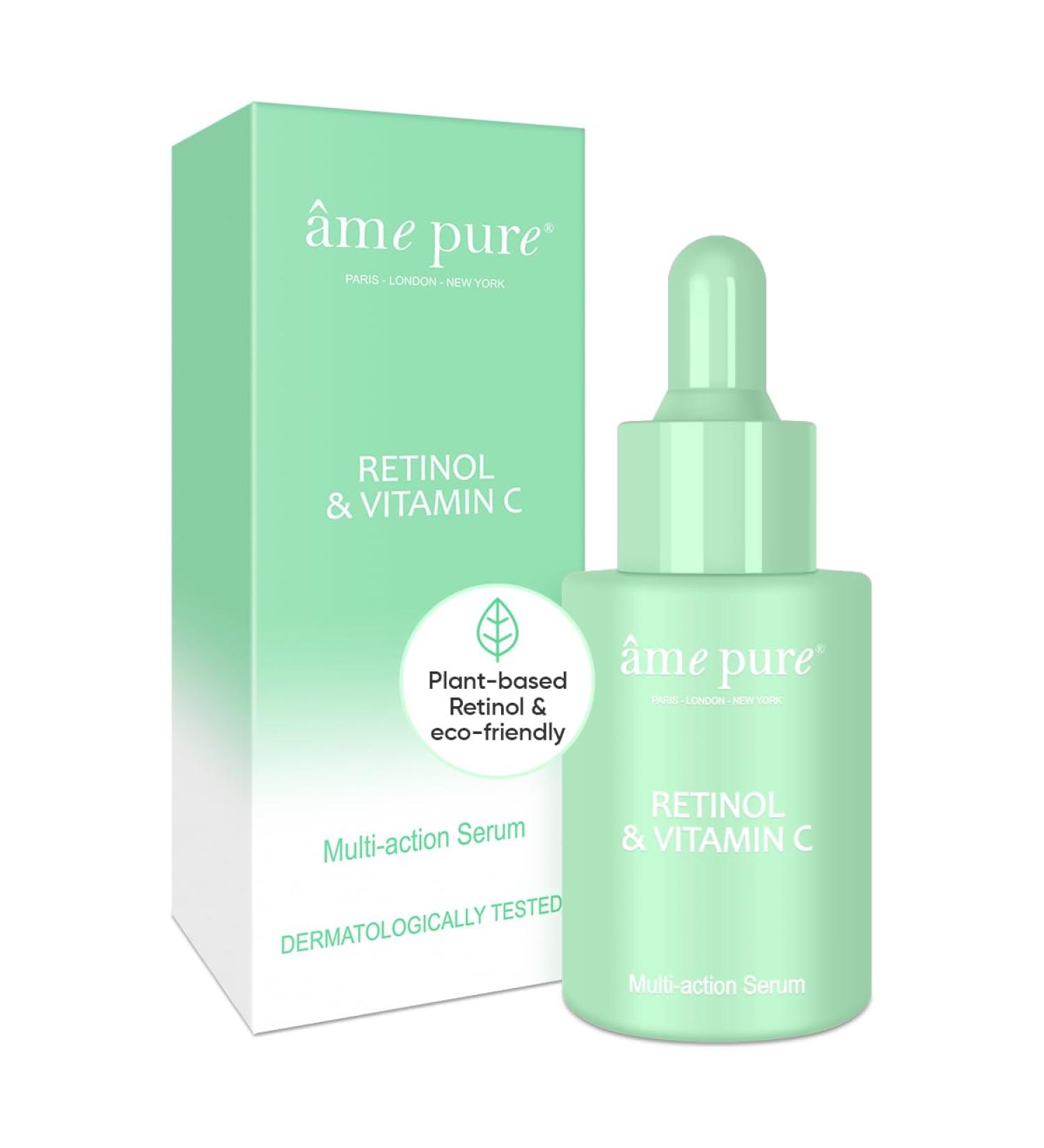 Ame Pure Vitamin C & Retinol Serum For Face - Brightening Radiating Vitamin C Serum For Face - 30ml Face Brightening Serum - Restores Your Glowing Skin - Start Your Glow-Up Journey! - Buy Online on GoSupps.com