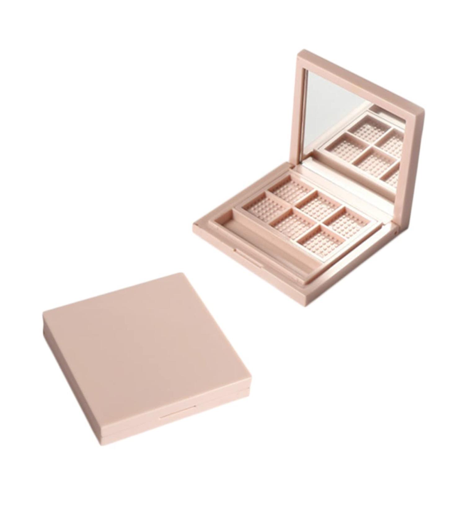 FOMIYES 2pcs Highlighters Empty Eyeshadow Palette Empty Eye Shadow Pallet Cosmetic Compact Travel Lip Balm 1 count (Pack of 1) Pink - Buy Online on GoSupps.com