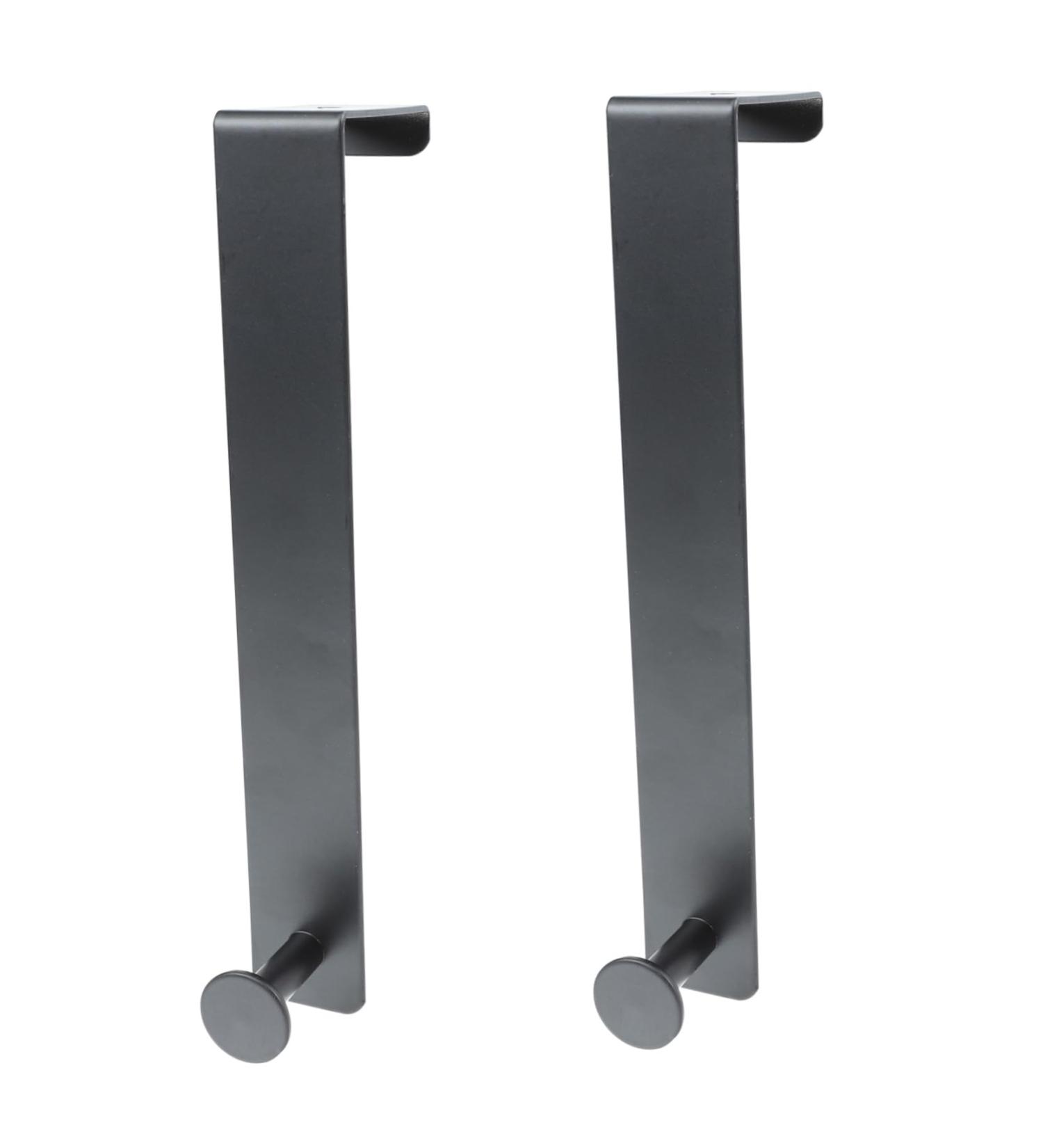 Artibetter 2pcs Door Hook Coat Hangers Wall Mounted Hangers Wall Hanger Door Back Hook On The Door Coat Rack 21x4.5cm Black - Buy Online on GoSupps.com
