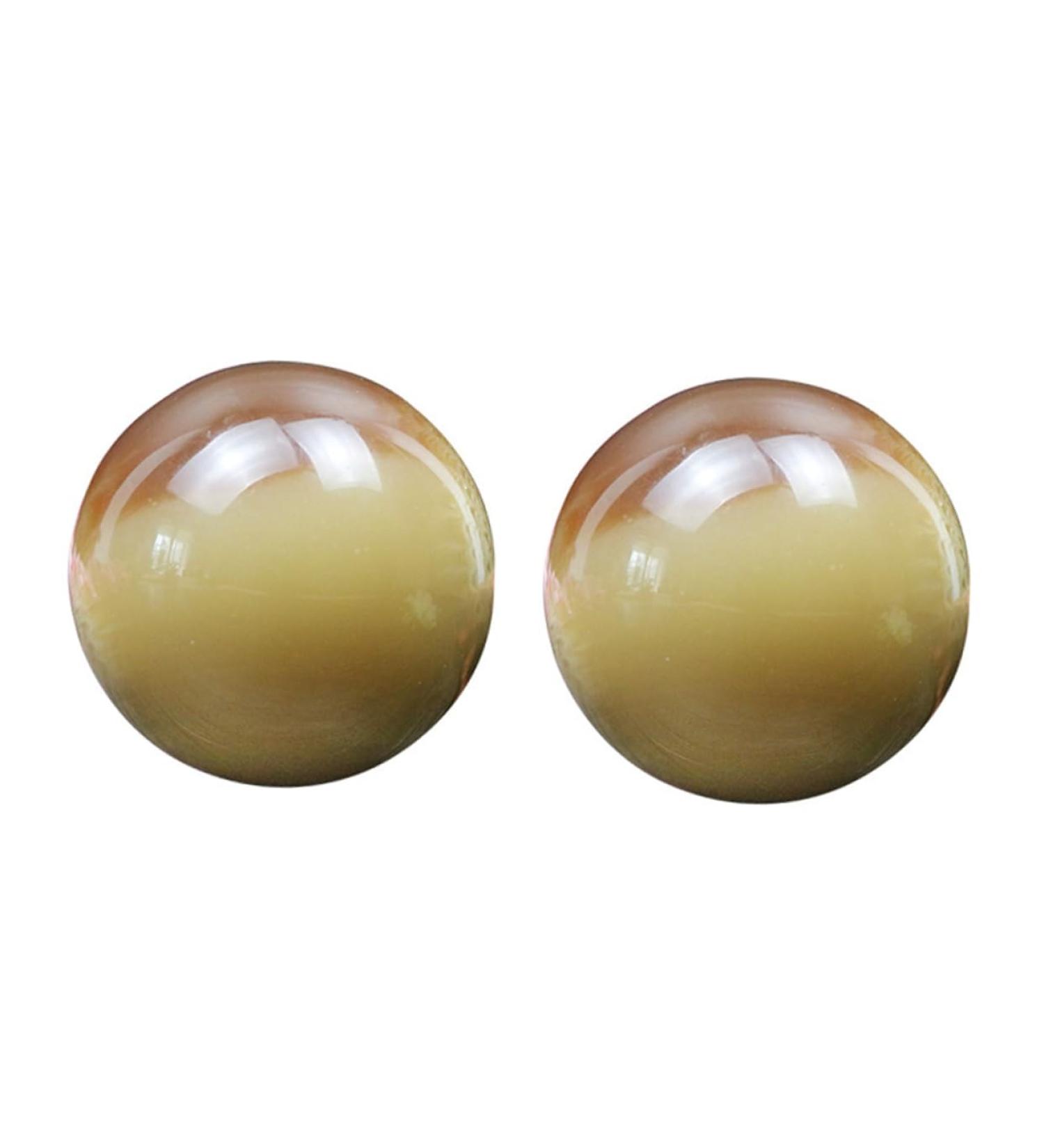 Fomiyes 2-Stone Horn Fitness Massage Balls | Chinese Hand Strength Training Globes | Premium Hand Massage Devices for Health & Wellness - Buy Online on GoSupps.com