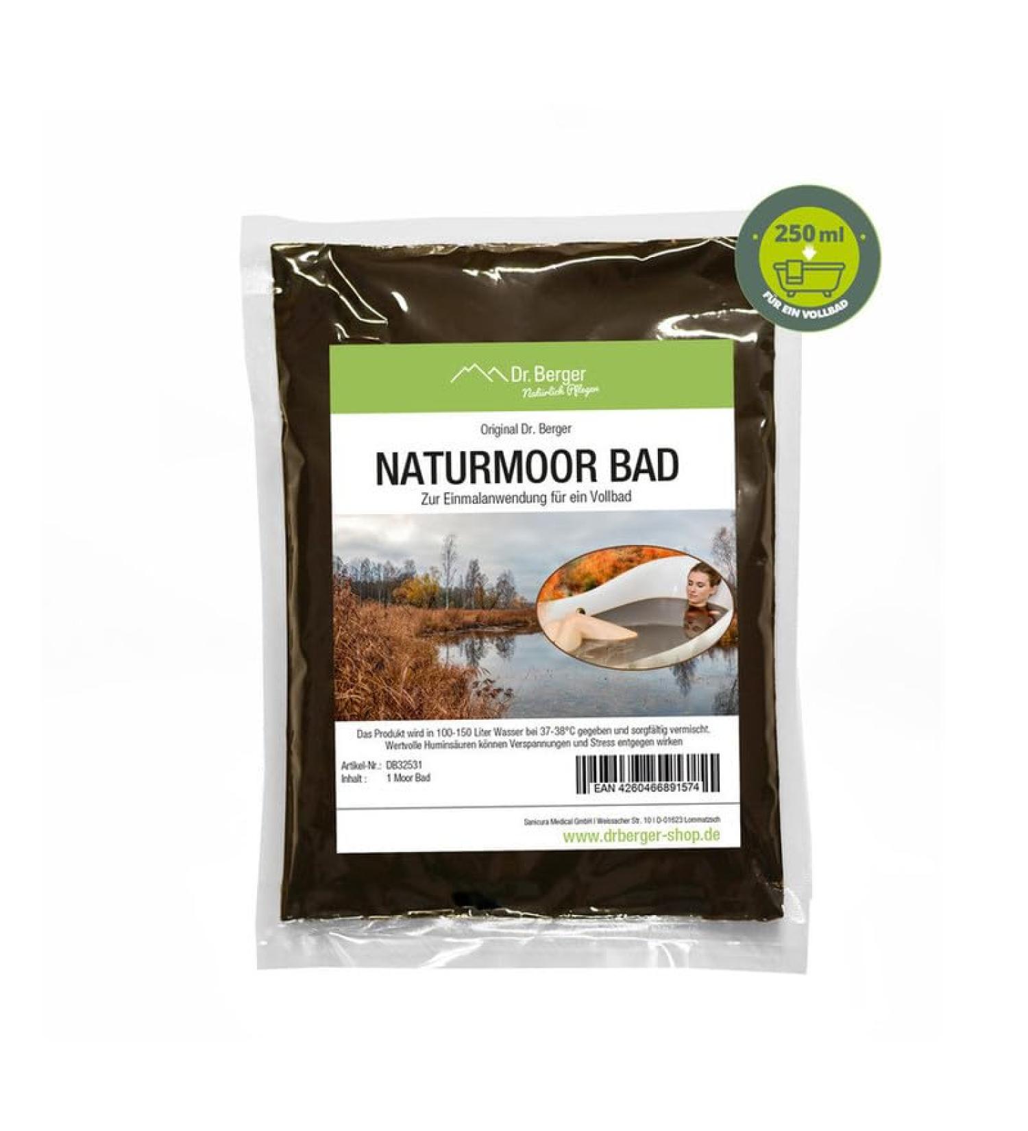  Dr. Berger Dr. Berger Naturmoor Natural Peat Bath 250ml - Physio Wellness and Home - Fango Natural Peat Pack - Buy Online on GoSupps.com
