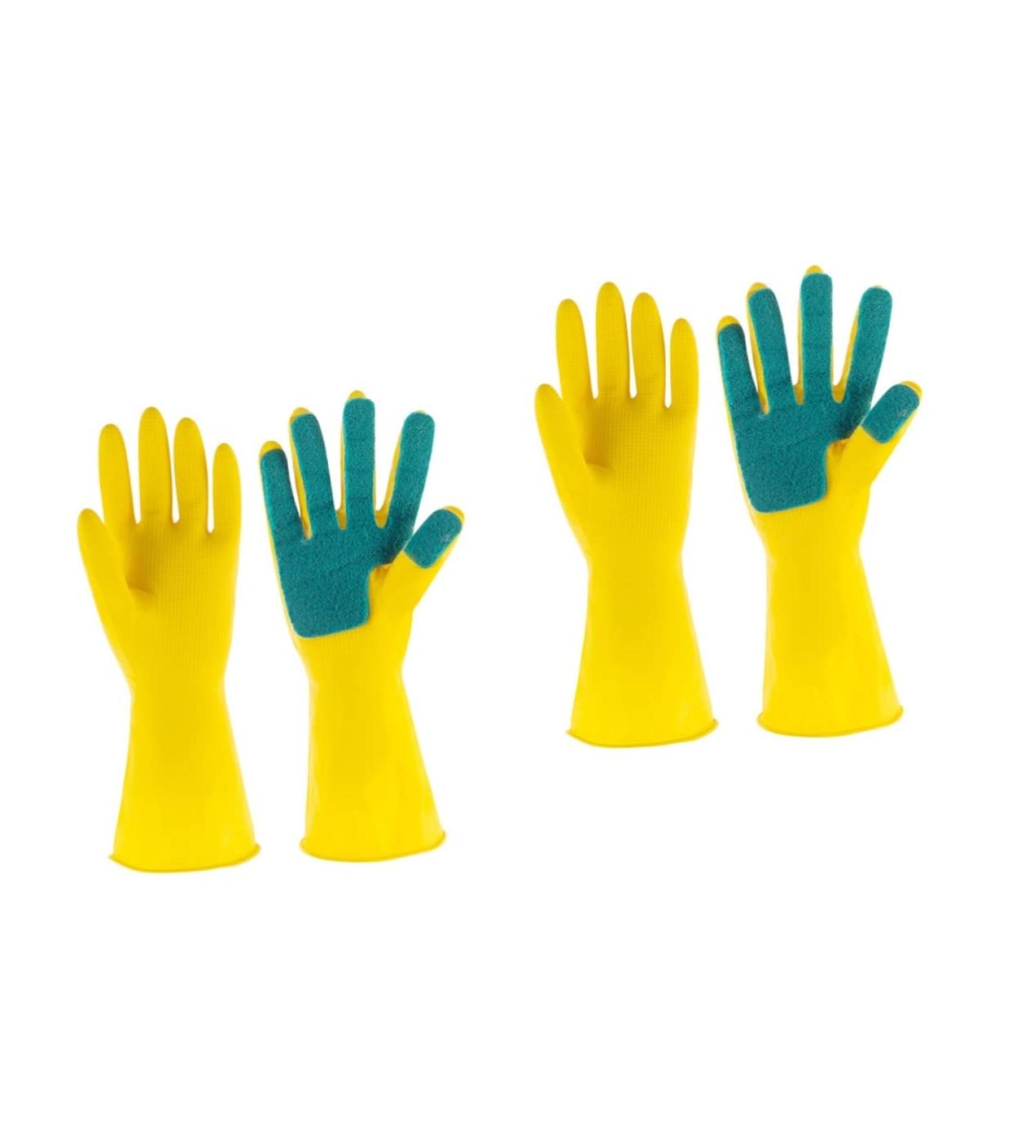 3 Pairs Scouring Pad Housework Kitchen Cleaning Dishwashing/653 Sx2pcs Yellowx2pcs - Buy Online on GoSupps.com
