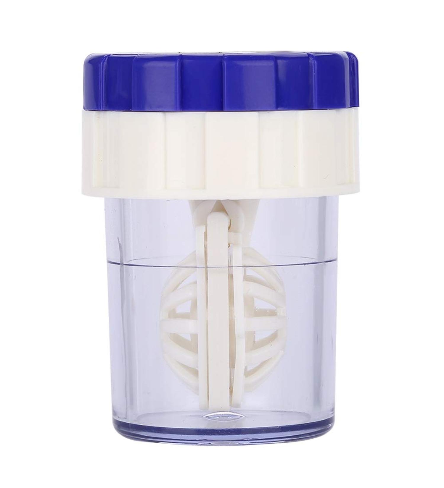 Contact Lens Cleaner - Manual Plastic Washer for Safe & Easy Lens Cleaning | Blue - Buy Online on GoSupps.com