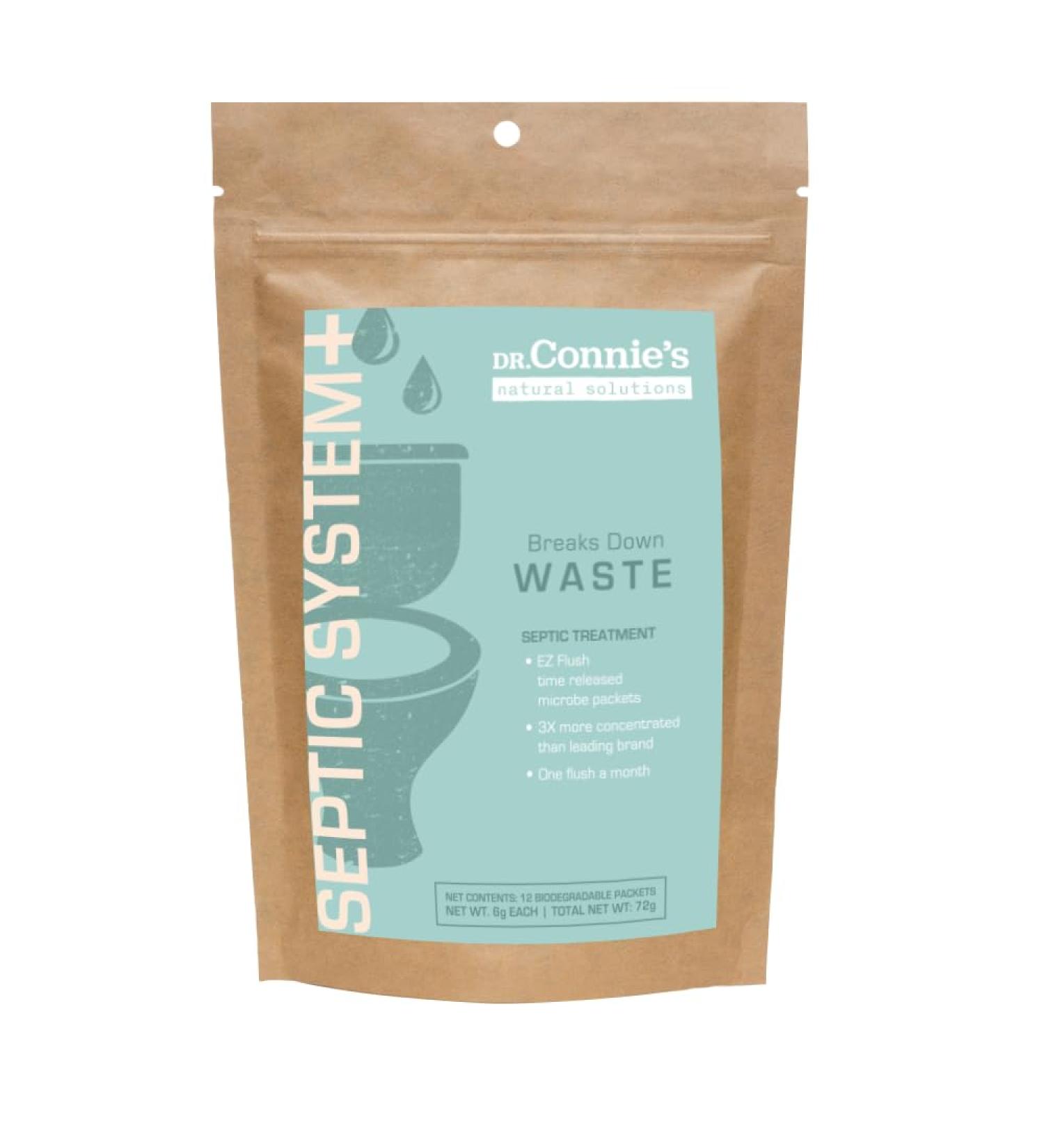 Dr. Connie's Septic Treatment Septic Tank Homes RV Campers 12 month supply - Buy Online on GoSupps.com