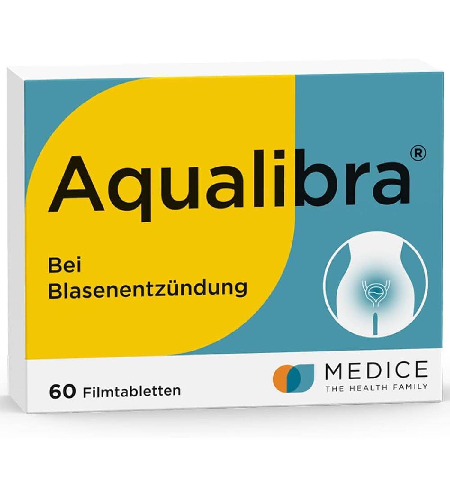 Aqualibra 60 Film-Coated Tablets for Cystitis & Urinary Tract Infection | Herbal Antibiotic Alternative | 12+ Years | Fast International Shipping - Buy Online on GoSupps.com