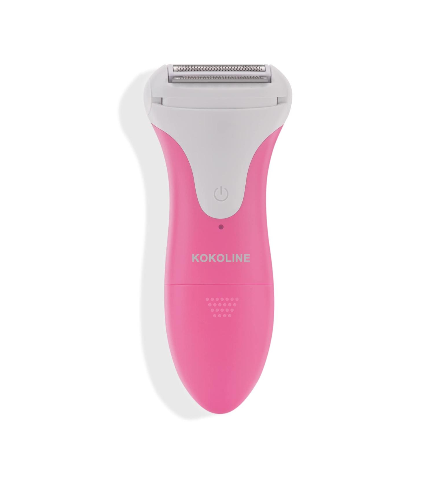 Kokoline Electric Razor for Women - Cordless Painless Body Hair Removal Shaver for Face, Underarms, Legs, and Bikini Area - Wet & Dry Shaver in Pink/Rose - Buy Online on GoSupps.com