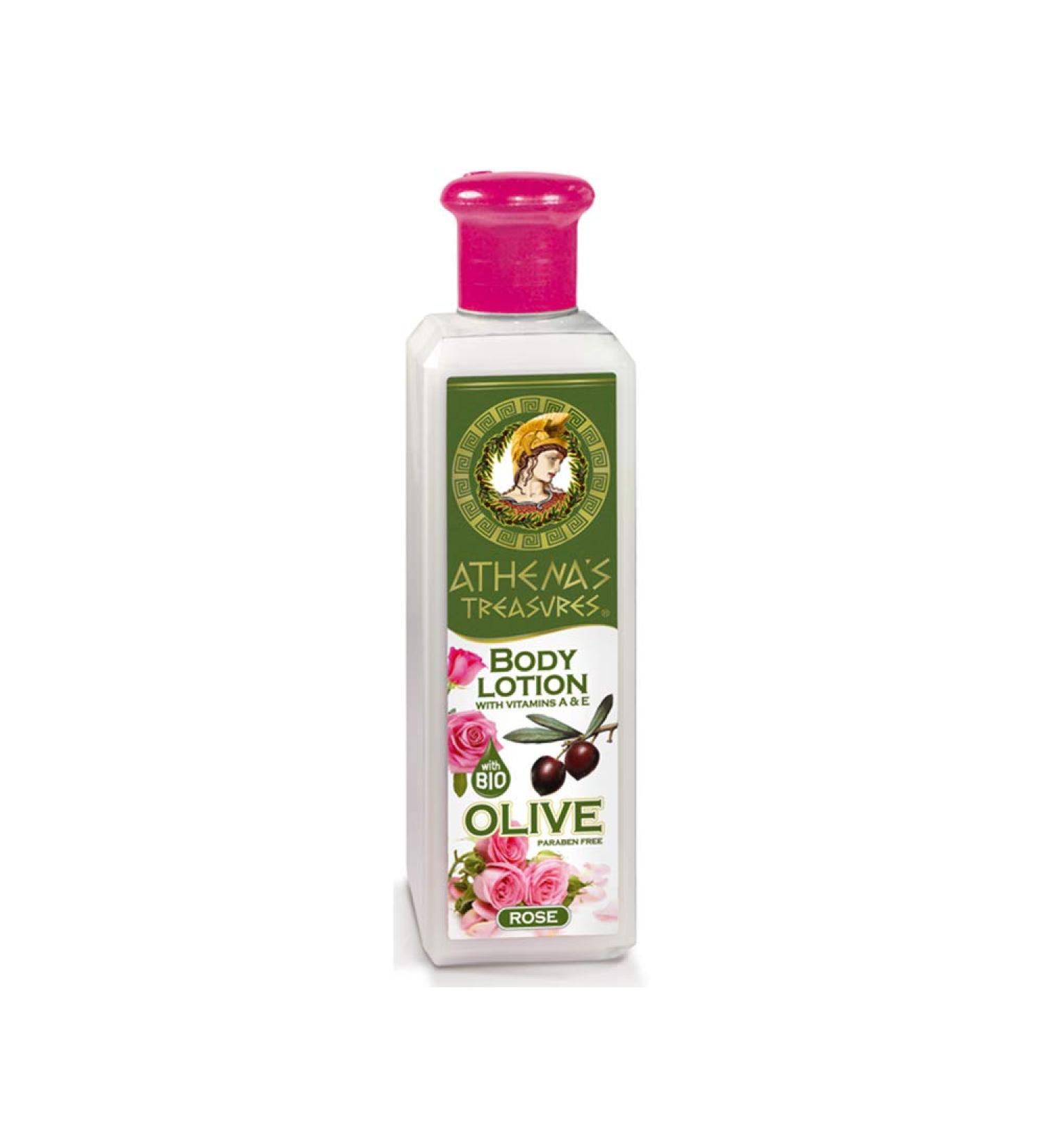 Buy Pharmaid Athenas Treasures Natural Body Lotion Rose 250ml | Hydrating & Soothing Skin Moisturizer - International Shipping Available - Buy Online on GoSupps.com