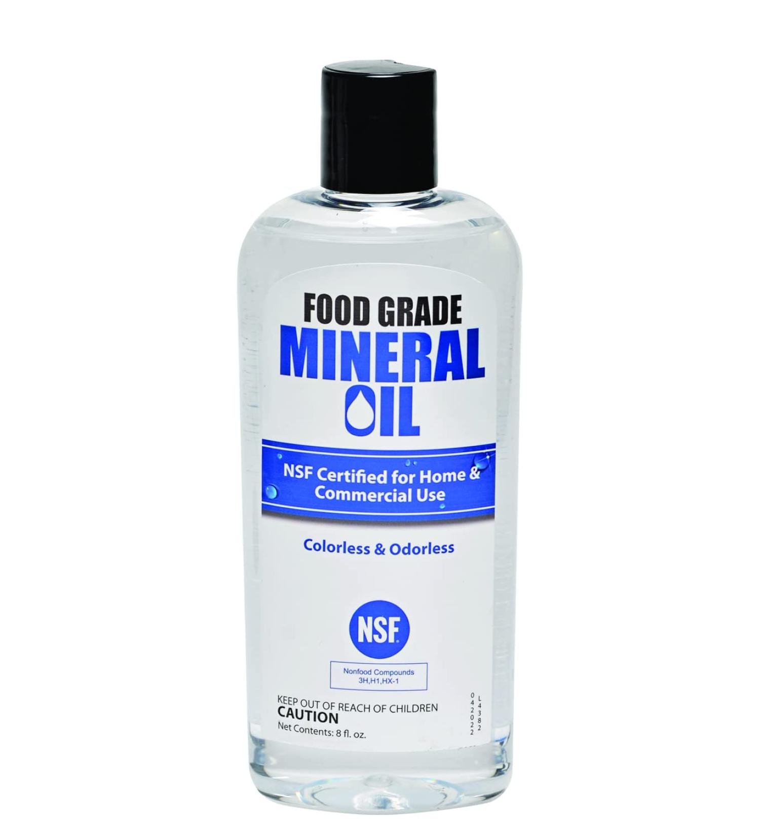 Buy NSF Certified Food Grade Mineral Oil - 8oz | Safe Conditioner for Wood Cutting Boards & Kitchen Equipment - Buy Online on GoSupps.com