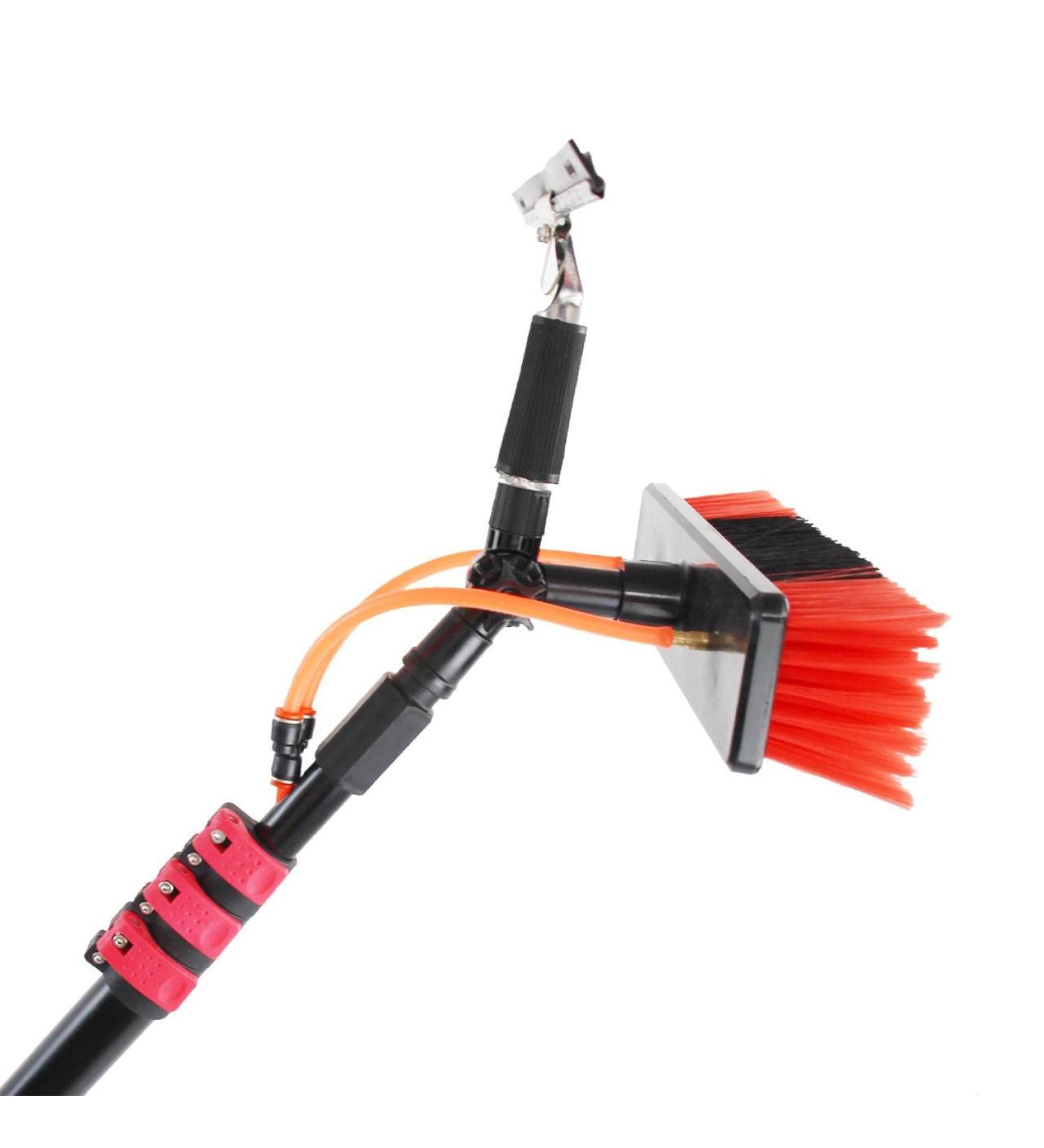 Window Cleaning Kit with Extension Pole Water Fed Pole Brush System Teleswindow Cleaning Tools Extendable Pole with Squeegee/5.6 M/18.4 Ft 35cm Brush Head 12M/39FT - Buy Online on GoSupps.com