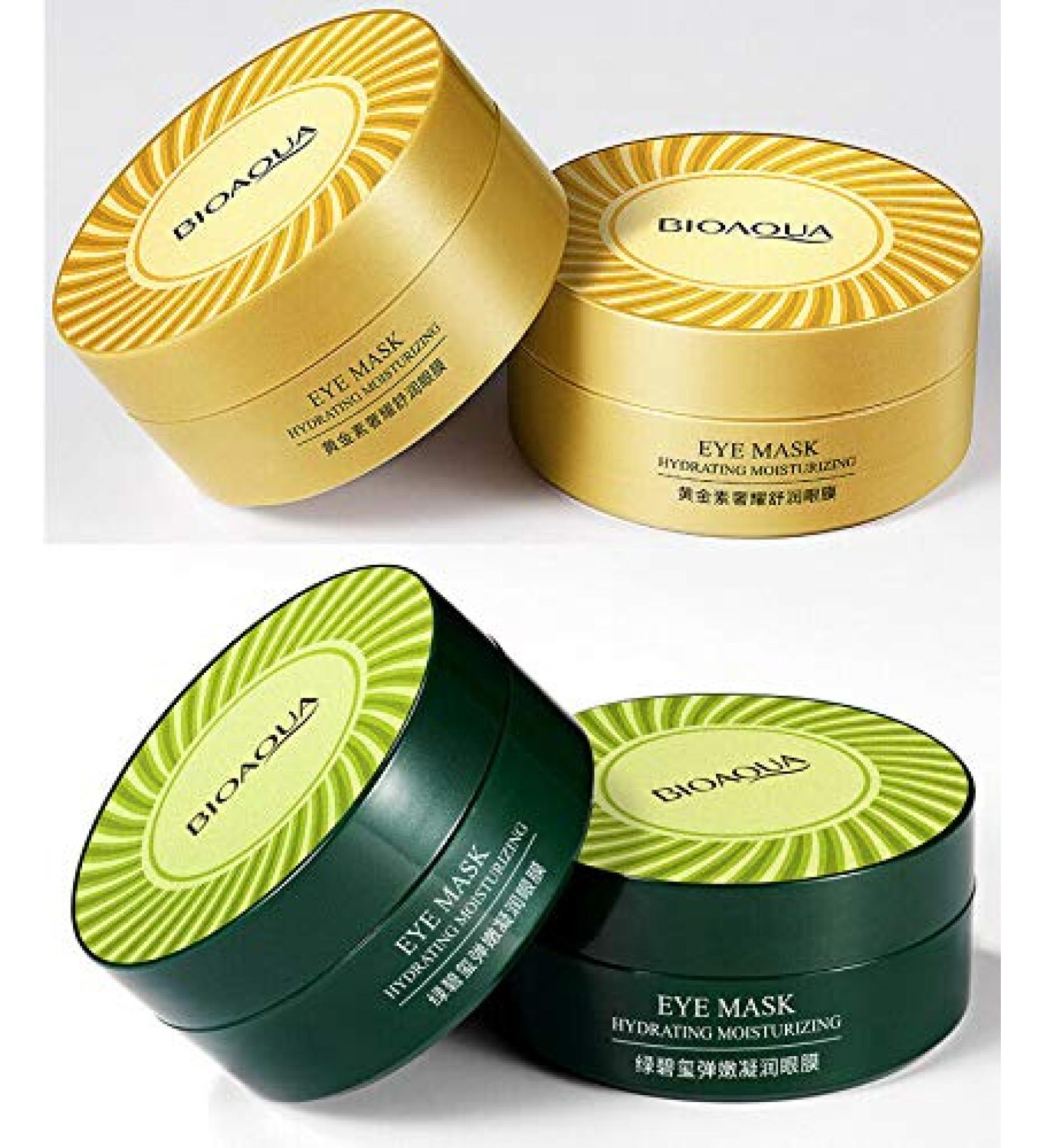 BIOAQUA 30 Pairs Eye Mask - Moisturizing, Anti-Wrinkle, Hydrating, Anti-Aging - Green - Buy Online on GoSupps.com