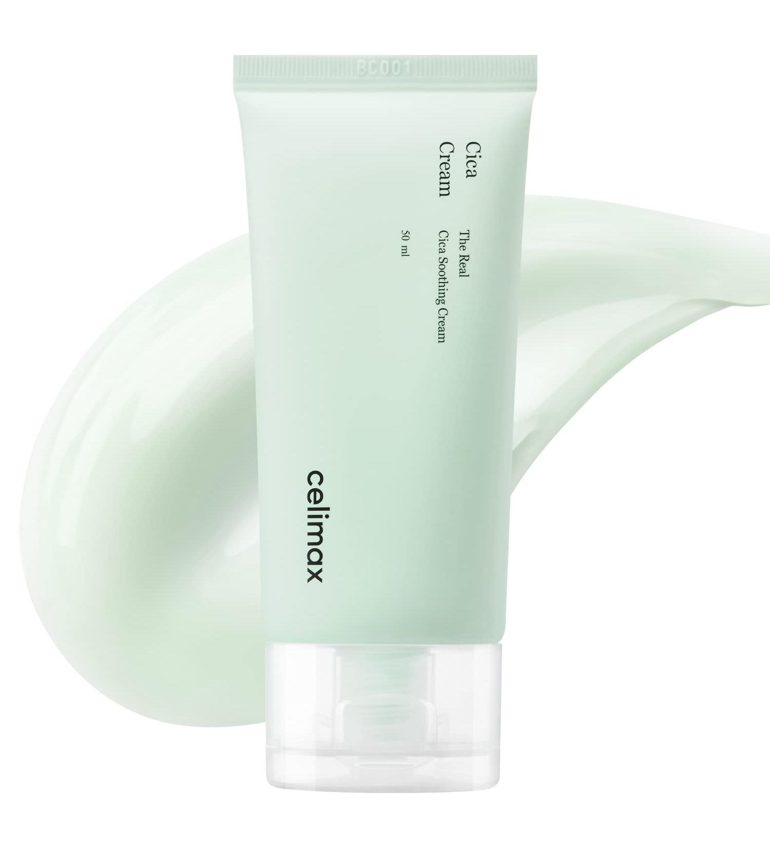 Celimax Real Cica Soothing Cream - 73% Fresh Cica Extract - Lightweight Hydrating Gel 50ml - Buy Online on GoSupps.com