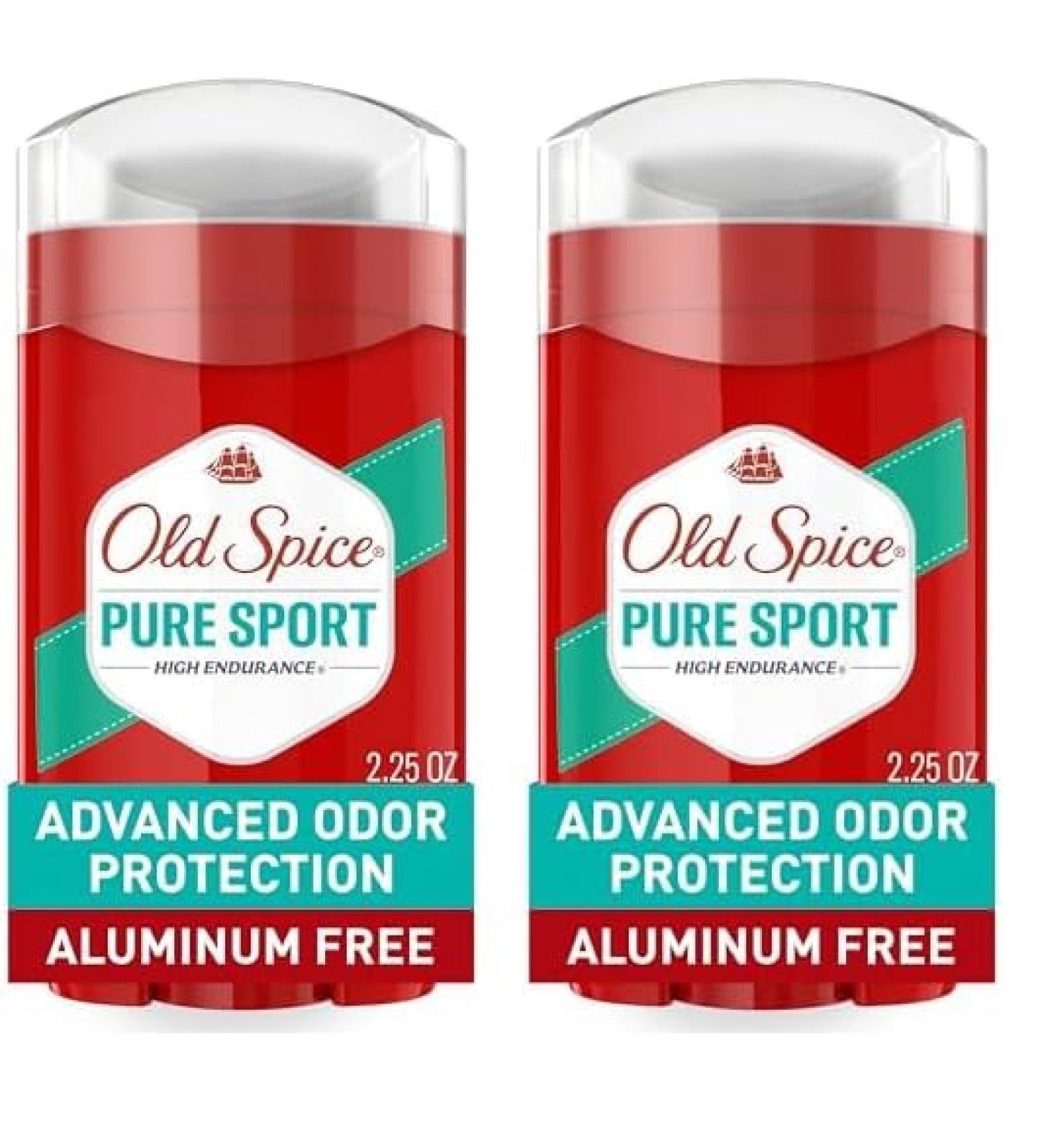 Buy Old Spice High Endurance Deodorant for Men - Pure Sport Scent (Pack of 2) | International Shipping Available - Buy Online on GoSupps.com