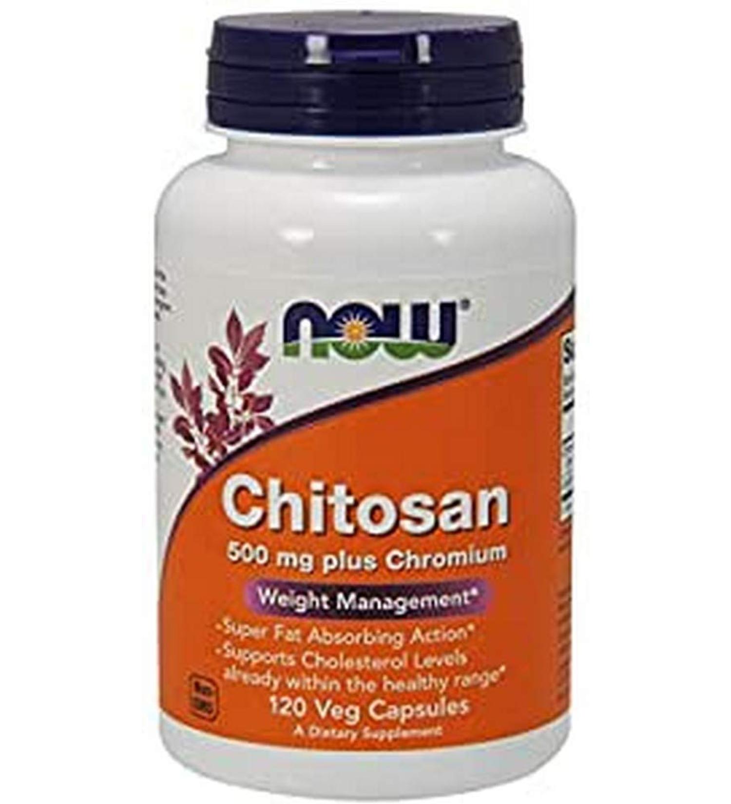 Now Foods Chitosan Plus Chromium 500 mg 120 Veg Capsules
