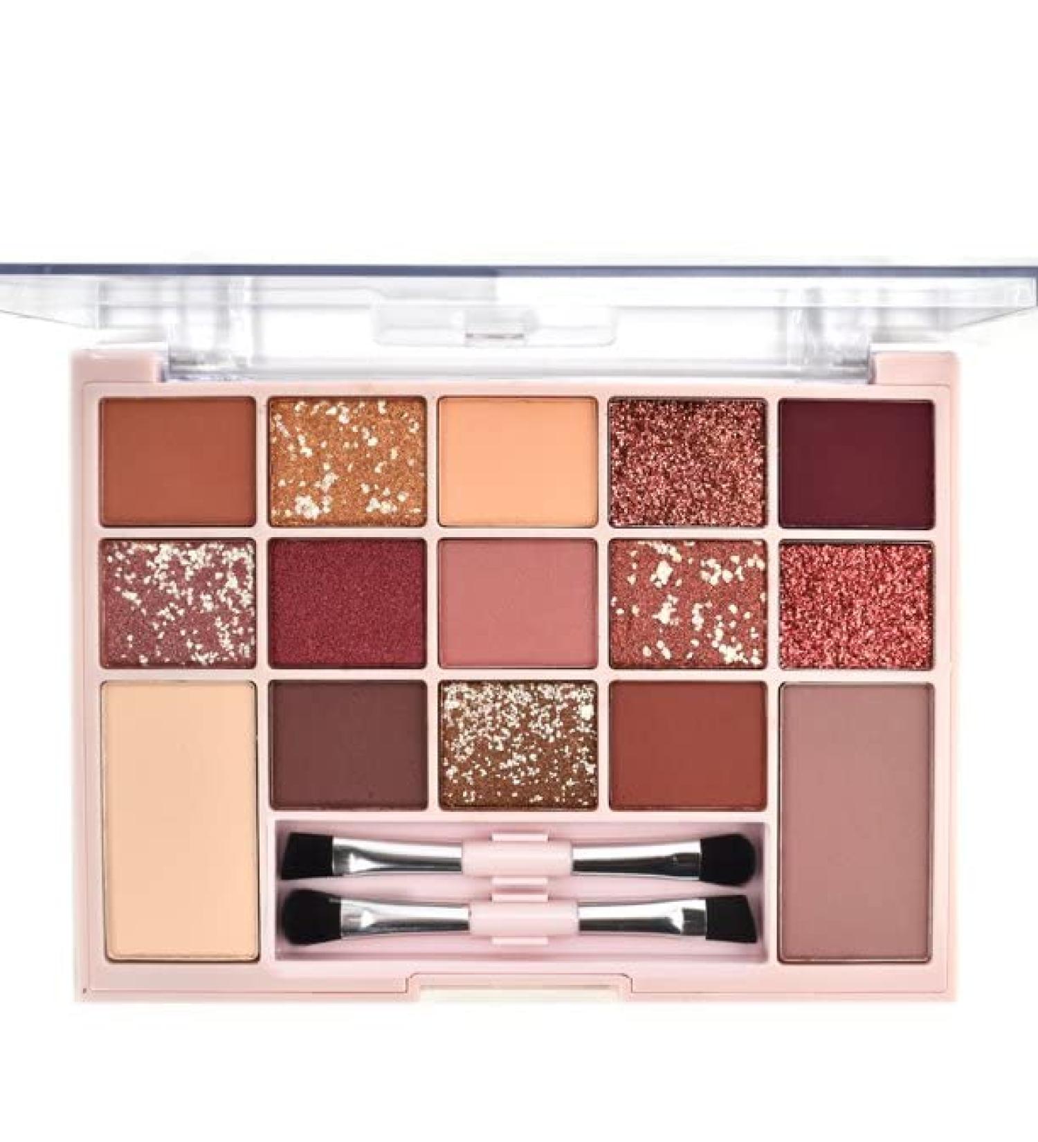 Hard Candy Eyeshadow Palette - Blushful Nudes with 15 Shadows, Mattes & Shimmers - Buy Online on GoSupps.com